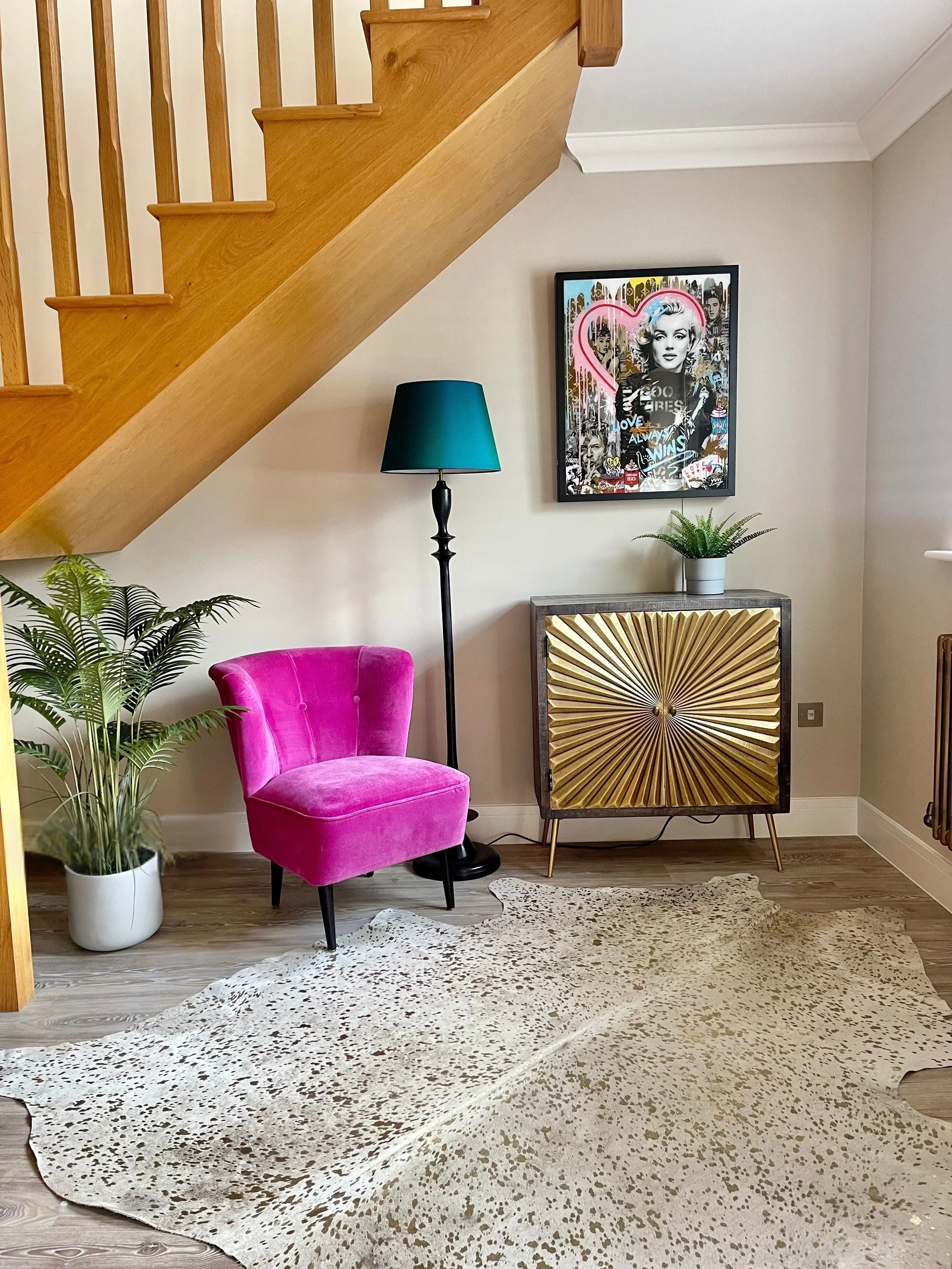 Pop of colour hallway by Holly Scott