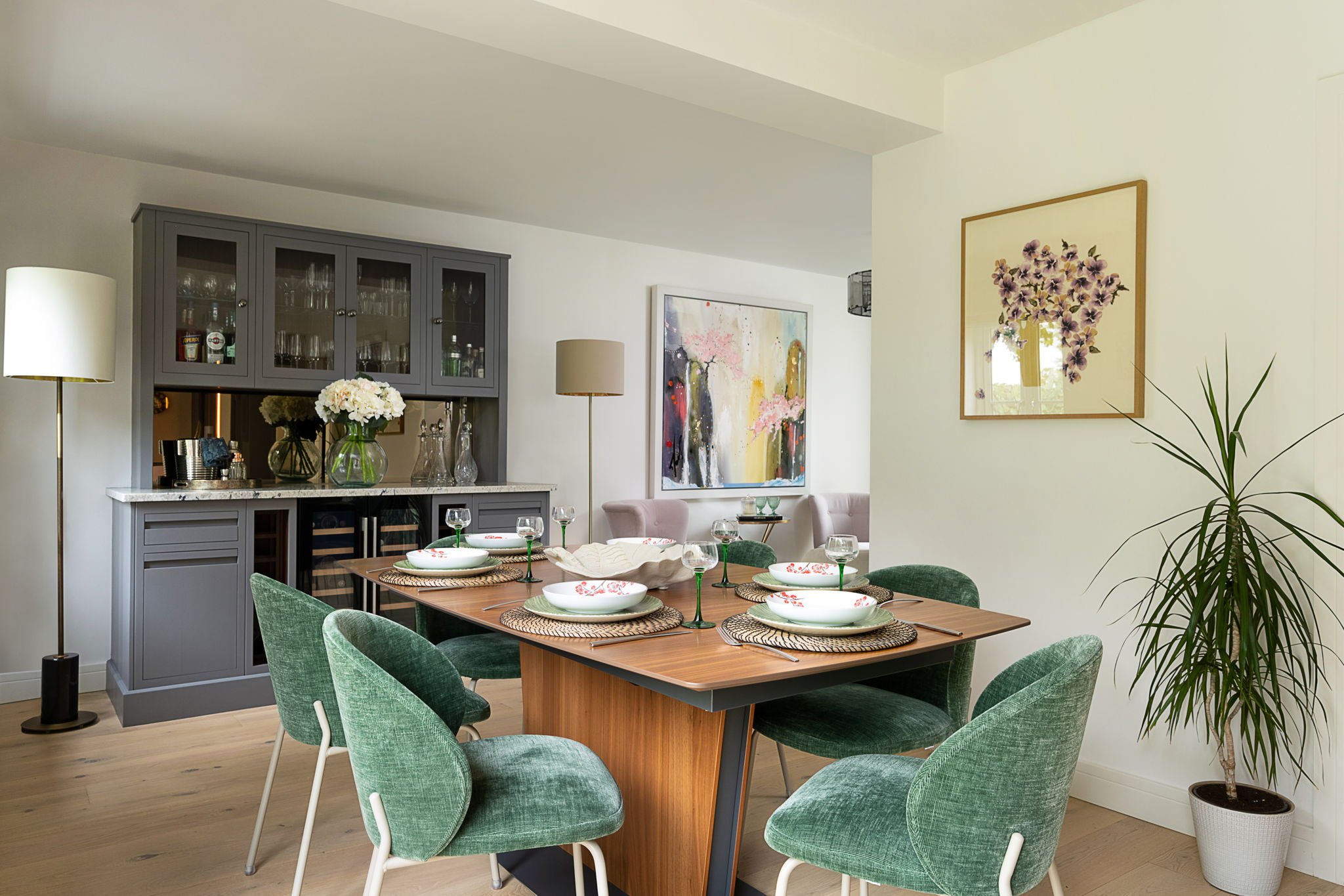 Interior design layout planning living room Oxfordshire