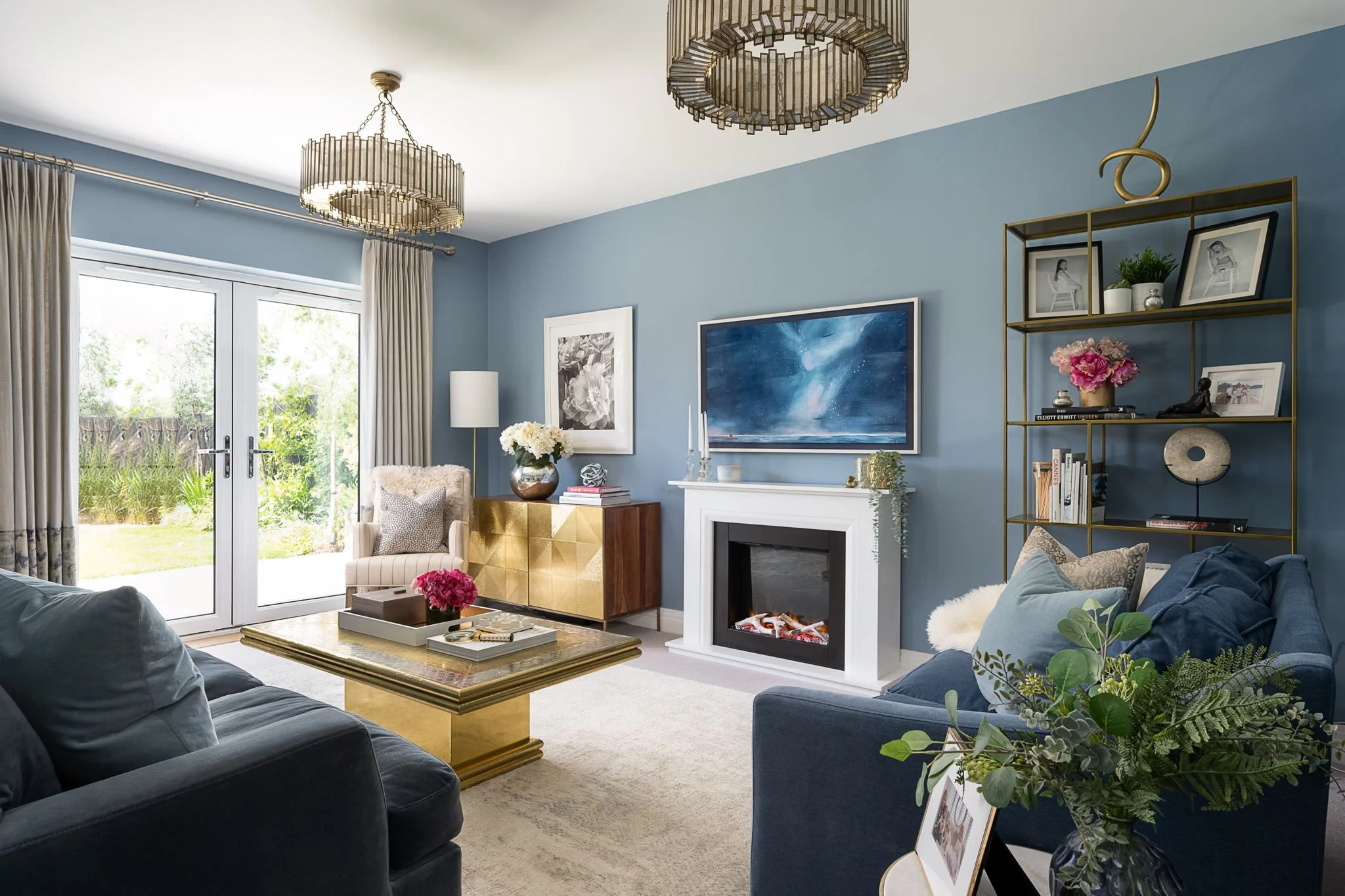 Blue Living Room Holly Scott Wallingford
