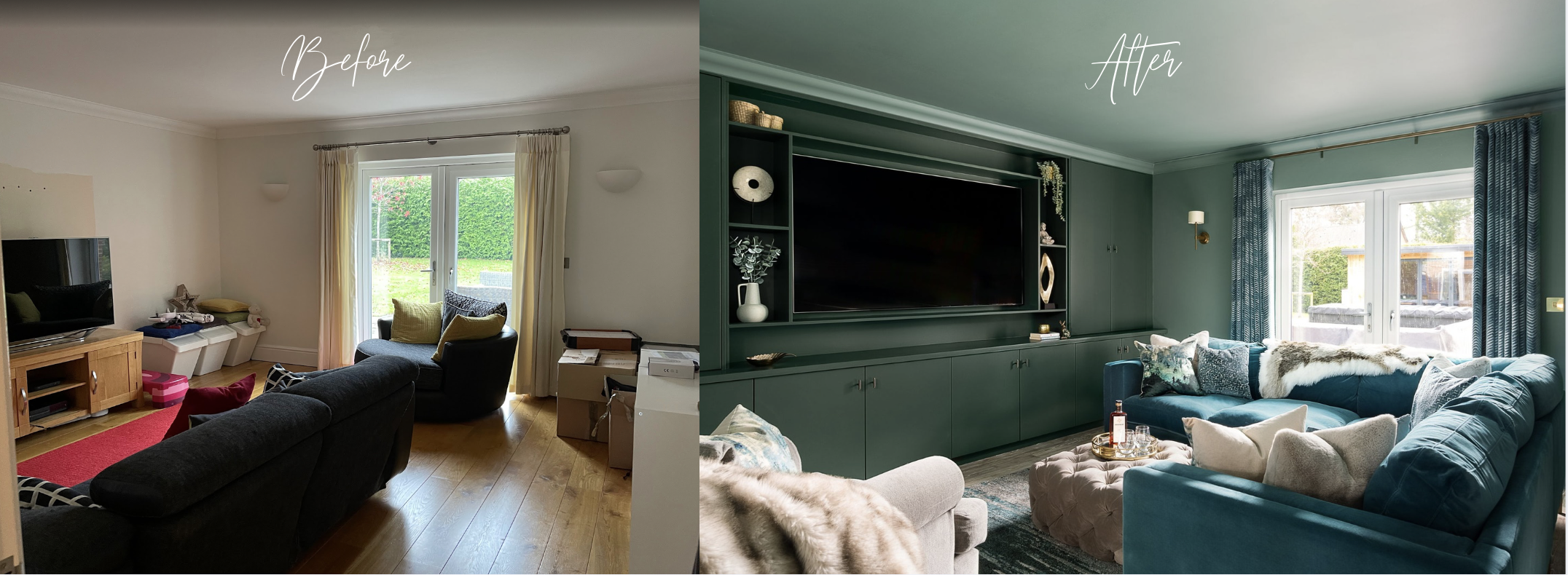Shiplake snug before & after - Holly Scott Interior Design