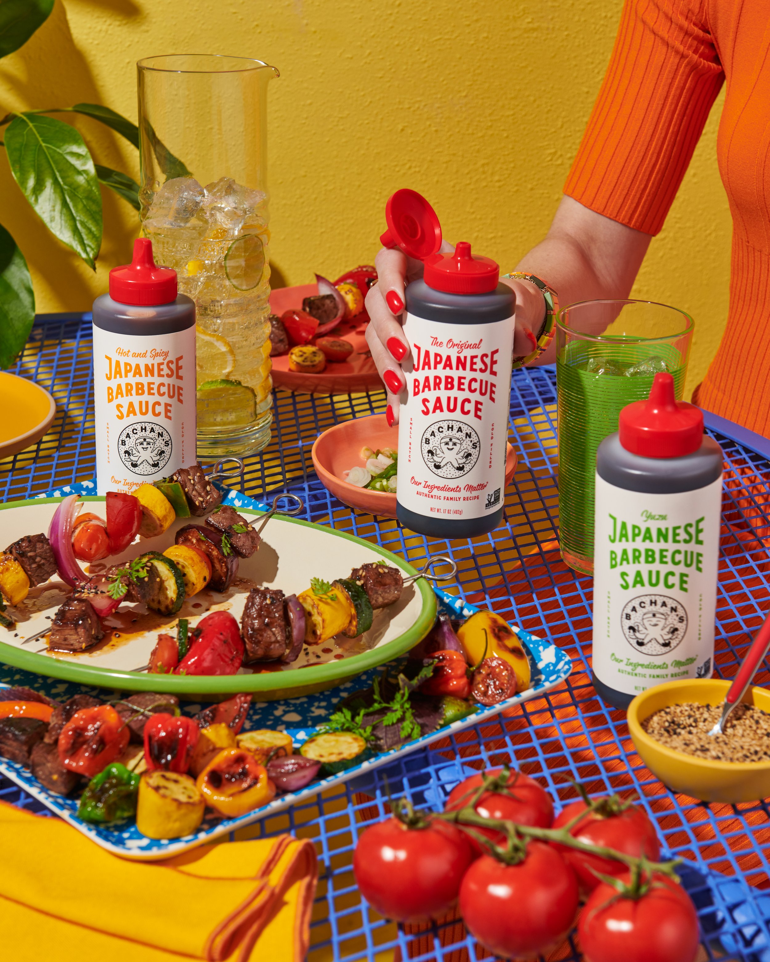 Colorful food commercial product photography