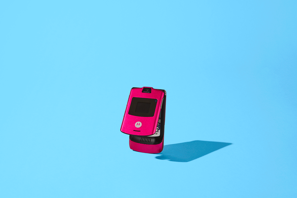 Phone device stop motion