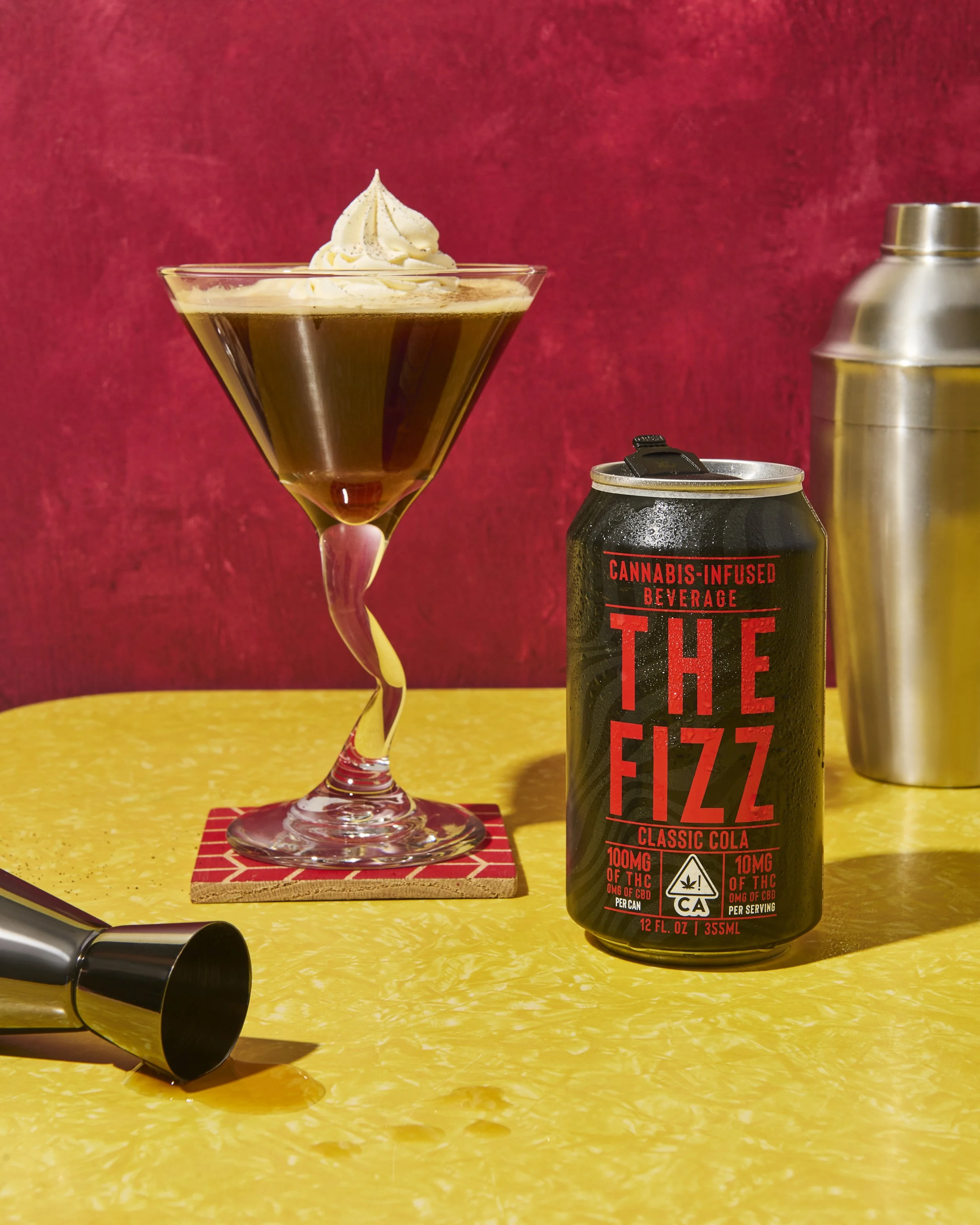 Cannabis cocktail photography