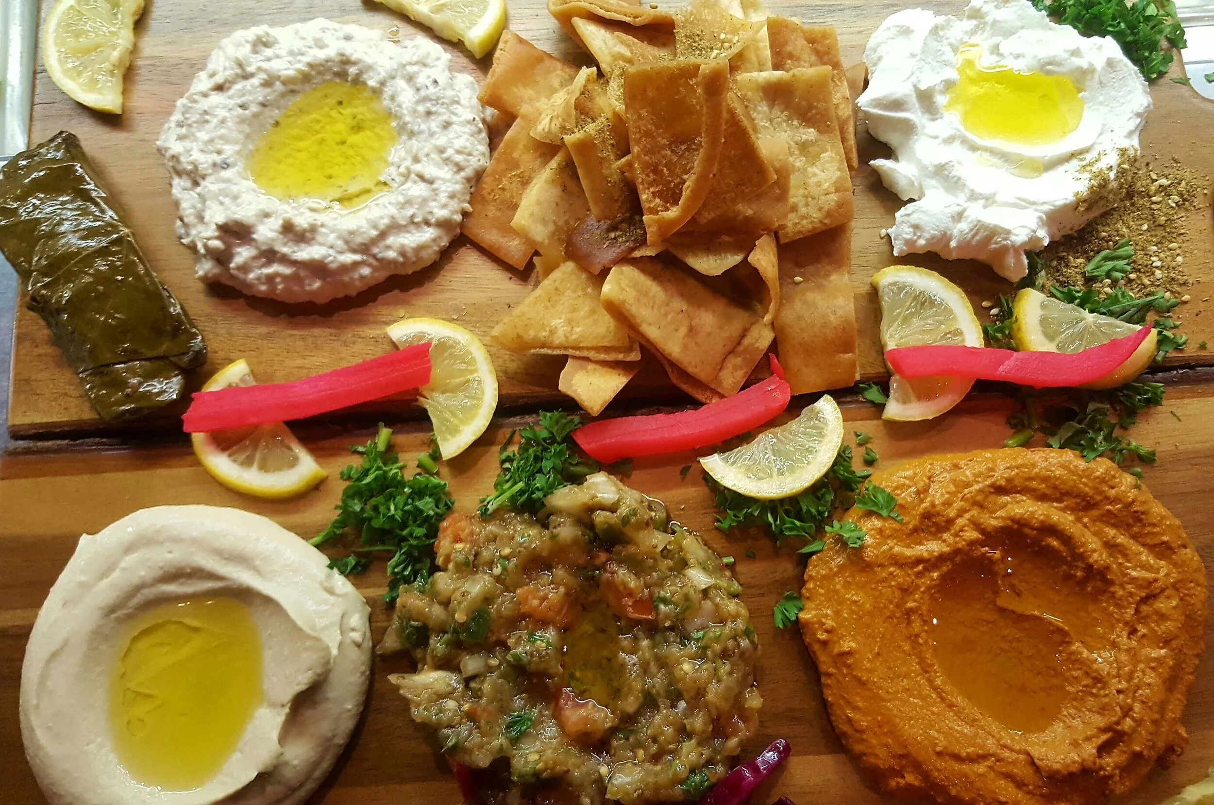A Selection of our Dips and Appetizers
