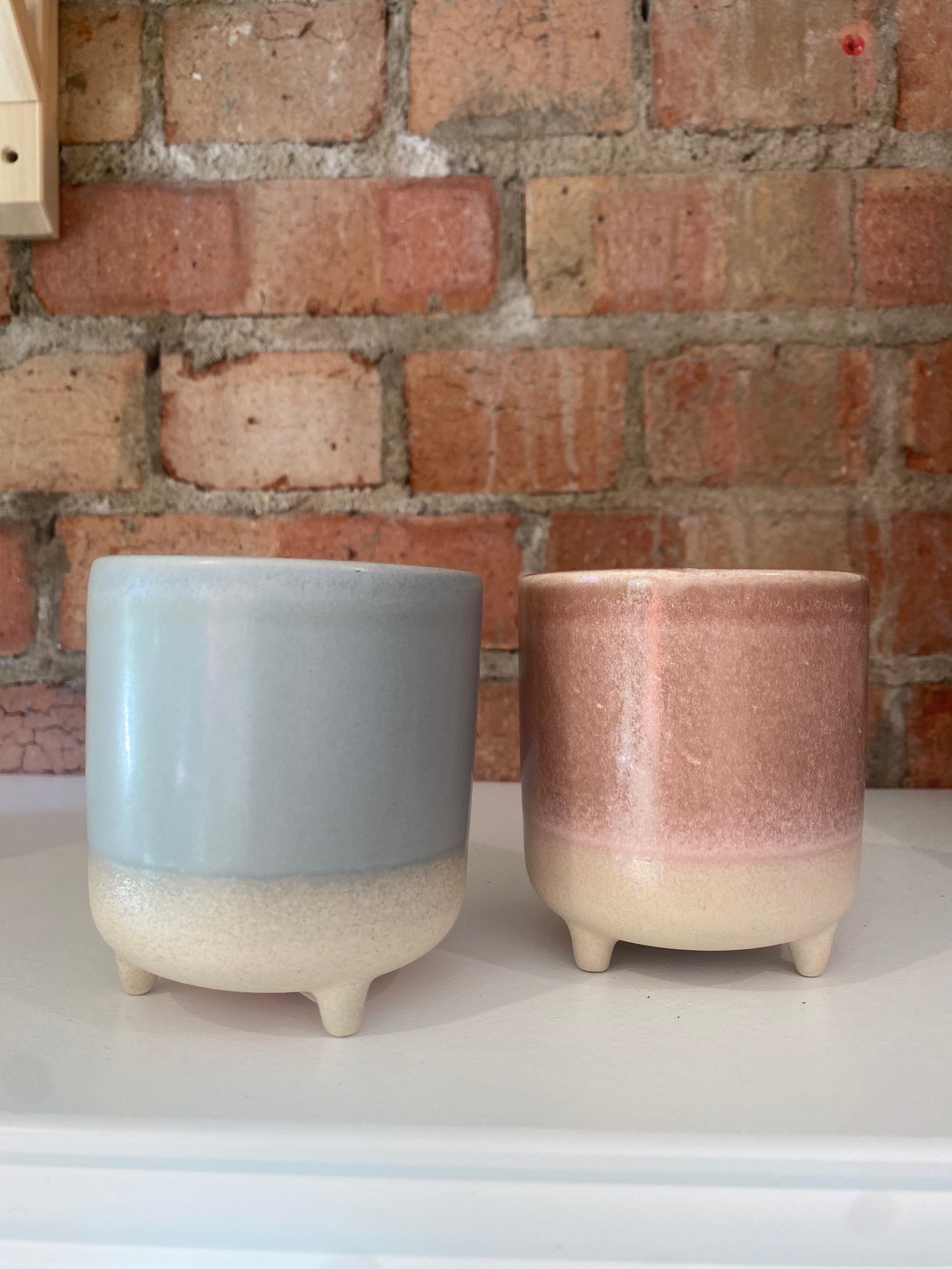 Matte Reactive Ceramic Pots from Ivyline