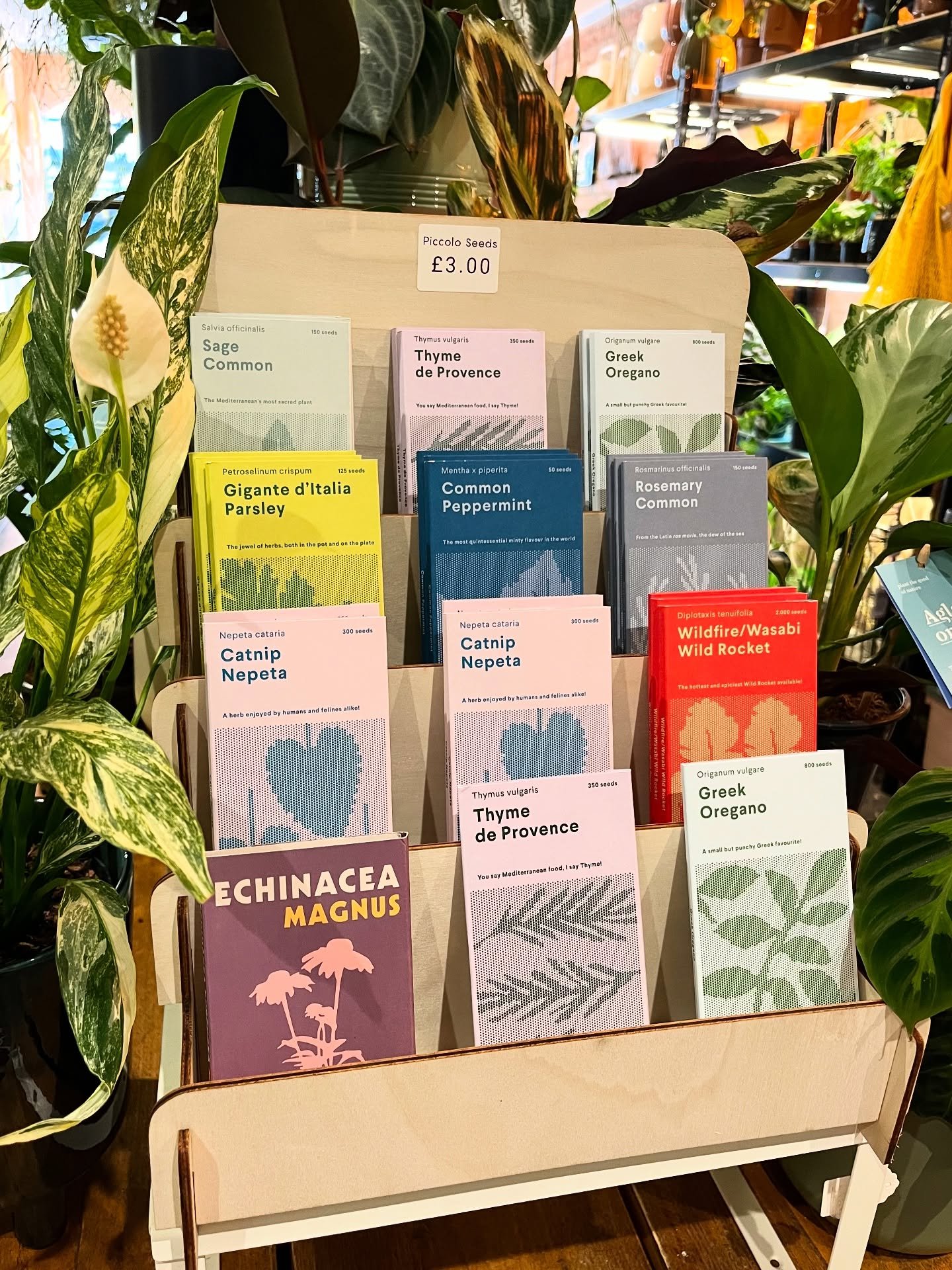 These @piccolo.seeds herb seed packs have us itching to get our hands dirty and our windowsills crowded 🪴🪴🪴 Drop by the store to pick up a few and make your herb garden dreams come true ✨ 

#herbseeds #herbgardening #seedpack #gardengifts #piccolo
