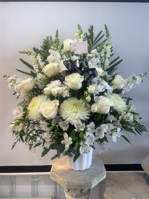 White Serenity Floral Arrangement