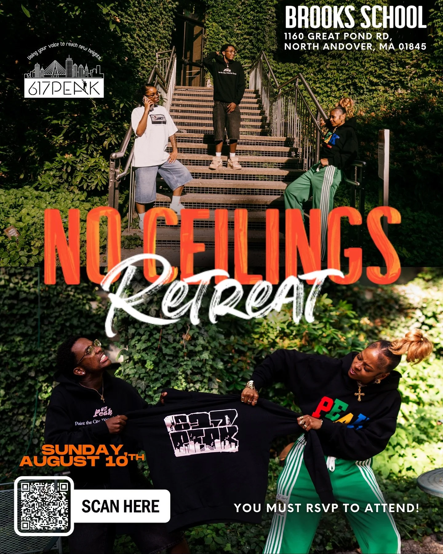 The minute you stop evolving, you pause your potential. 🚀 Ready to break through limits? Join us for NO CEILINGS on August 10th &mdash; a 617Peak retreat made for youth to connect, dream bigger, and elevate their next chapter. #NoCeilings #617Peak

