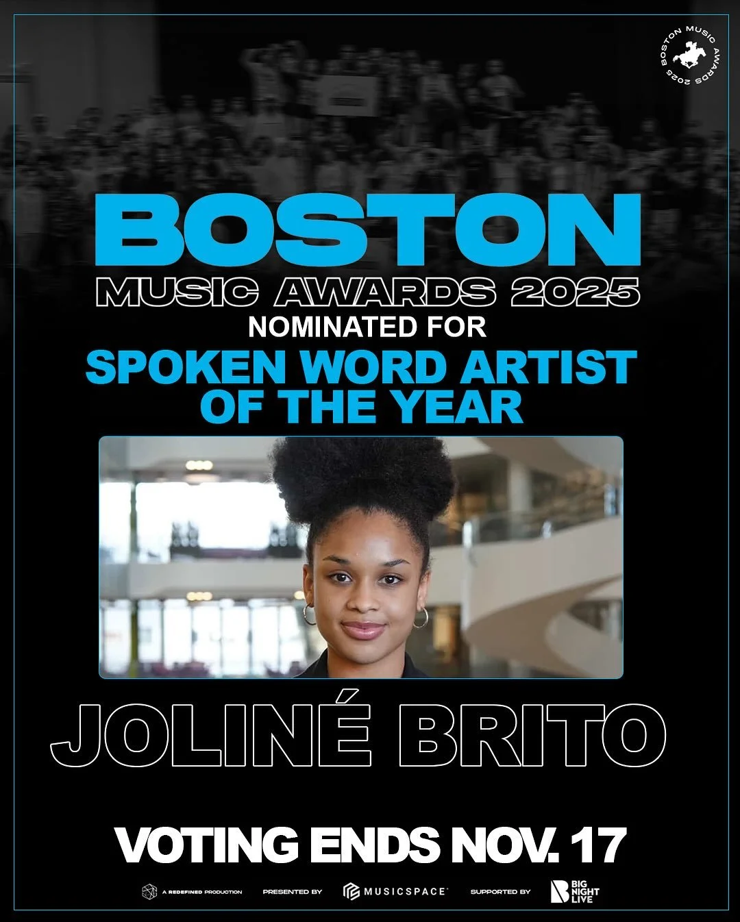 Super proud and extremely honored to know Jolin&eacute;. She is so talented and dedicated to bringing a change in our world and we know she can do it ! If you&rsquo;ve ever seen her perform you know she is more than worthy of this nomination. Vote jo