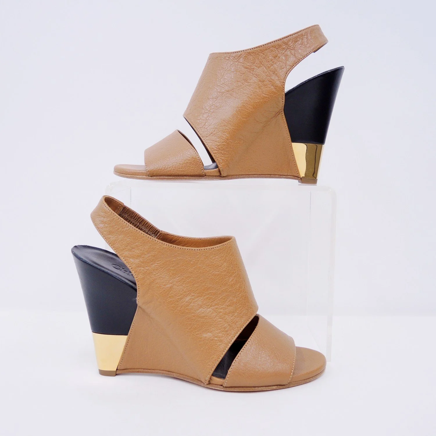 brown wedge sandals size 5