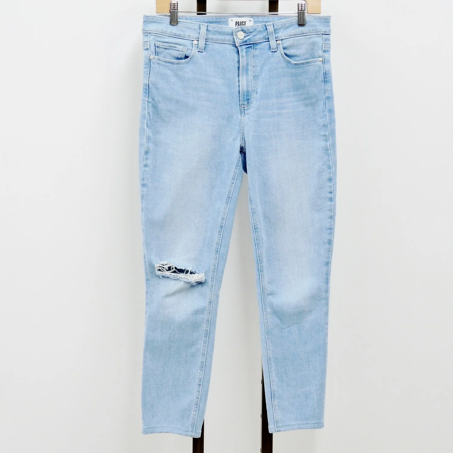 PAIGE Light Wash 'Hoxton Ankle' Jeans 