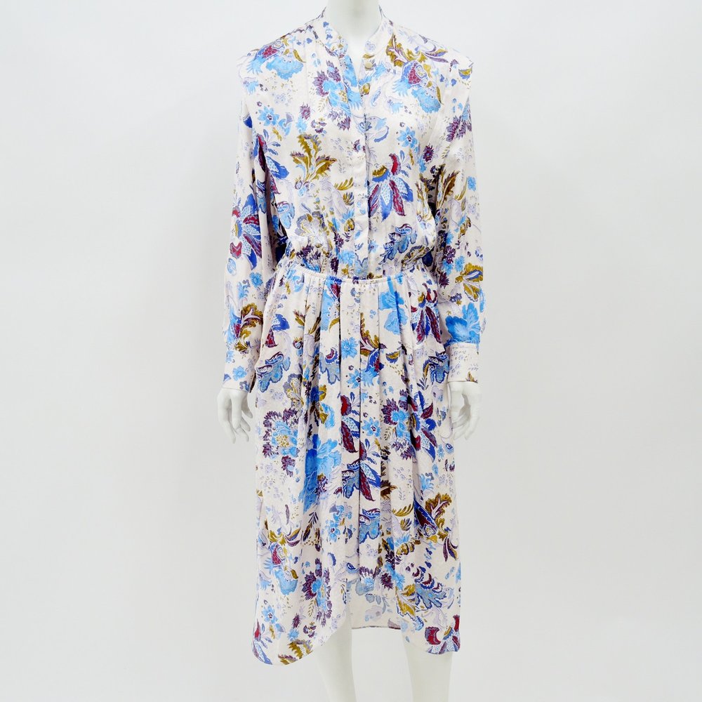ISABEL MARANT ETOILE Floral Jacquard 'Okeyla' Midi Dress 8 (40) — Seams to Fit Women's Consignment