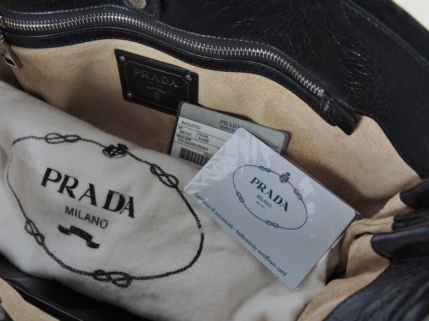 PRADA Black Fringe Shoulder Bag — Seams to Fit Women's Consignment