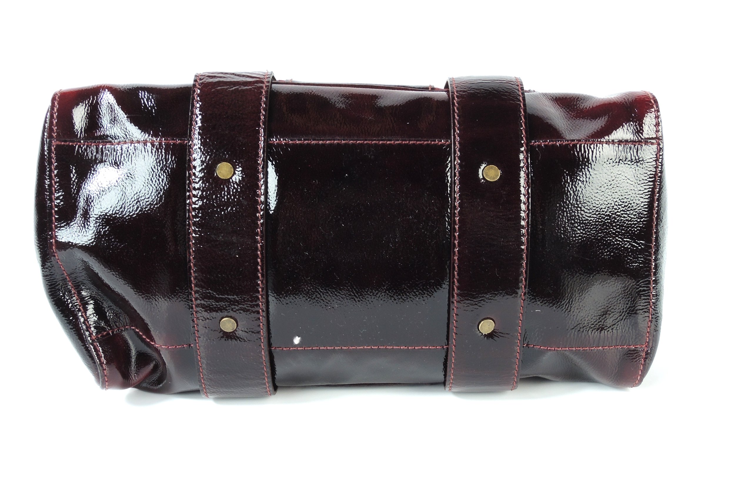 burgundy patent leather