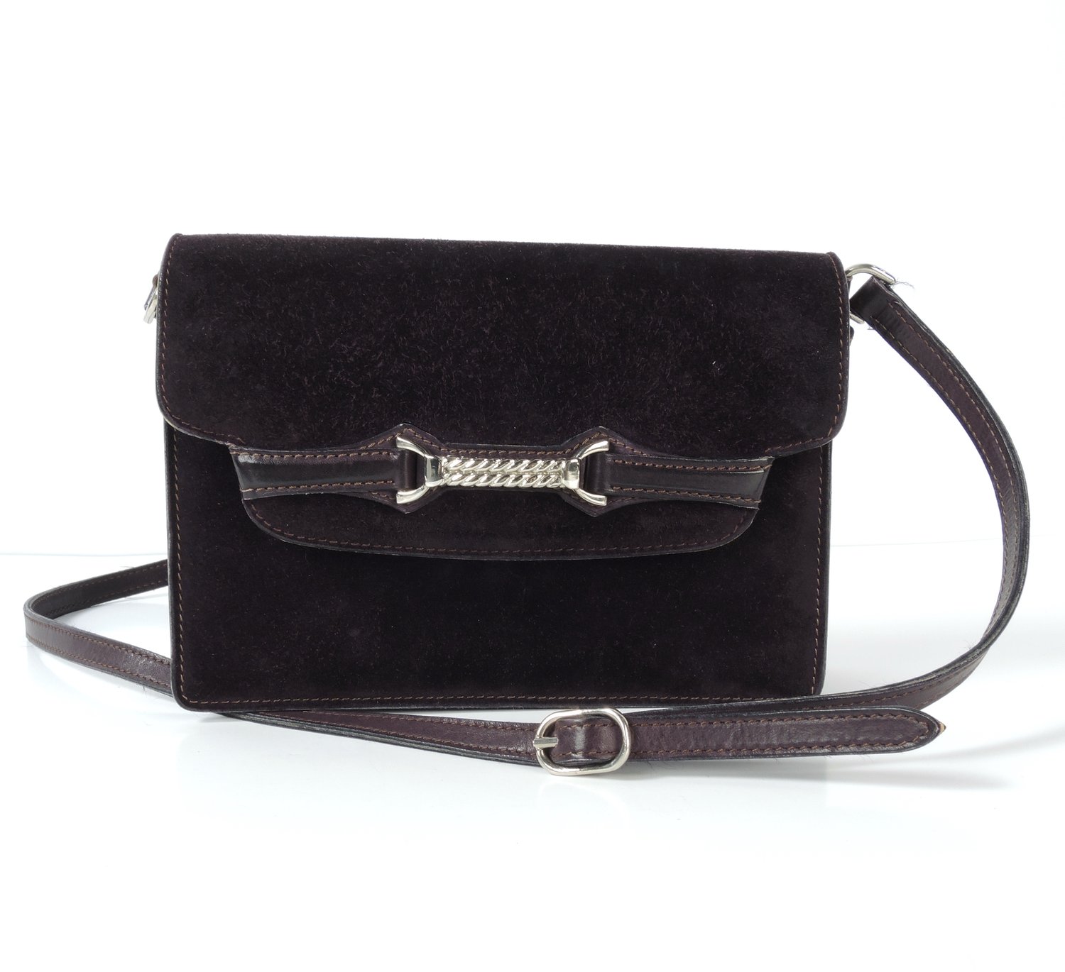 Vintage GUCCI Black Leather Crossbody Bag