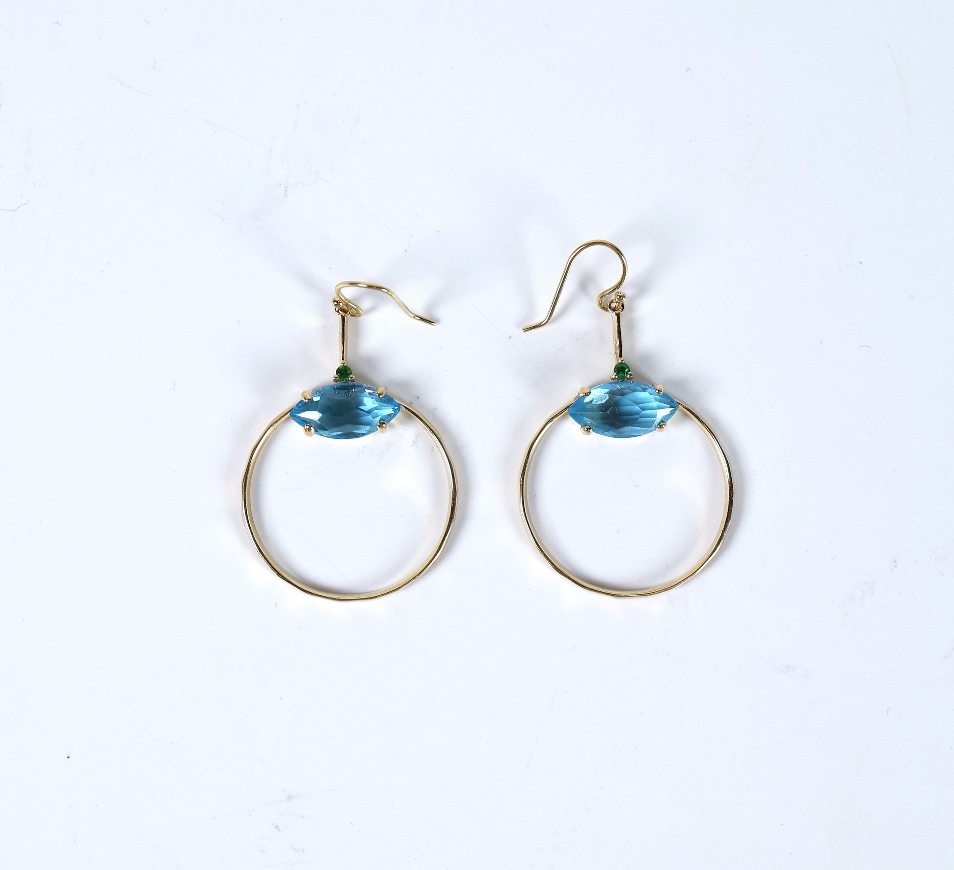 IPPOLITA 18K Gold Tsavorite Topaz Earrings