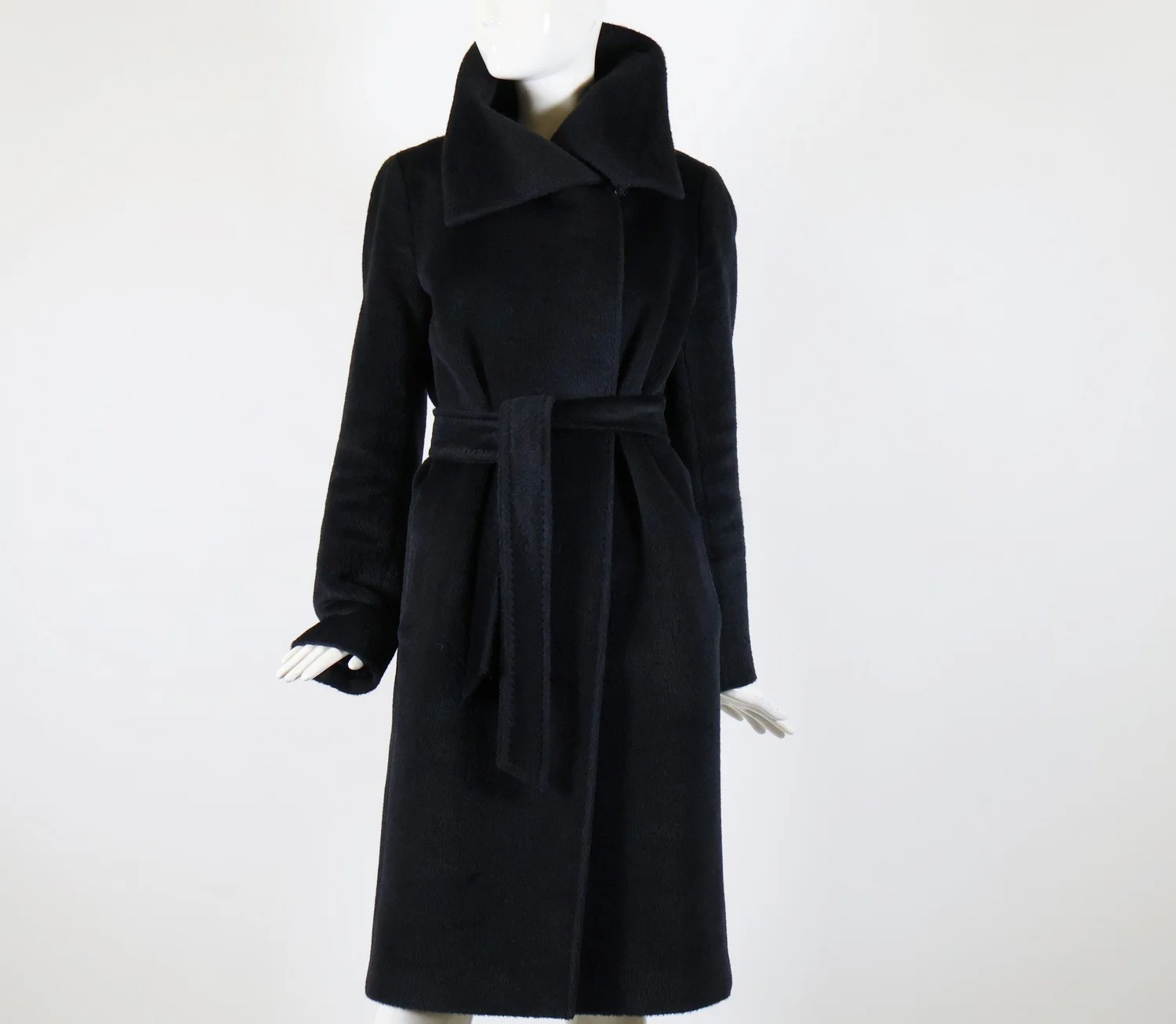 MAX MARA Alpaca Tie Coat (L) — Seams to Fit Women 