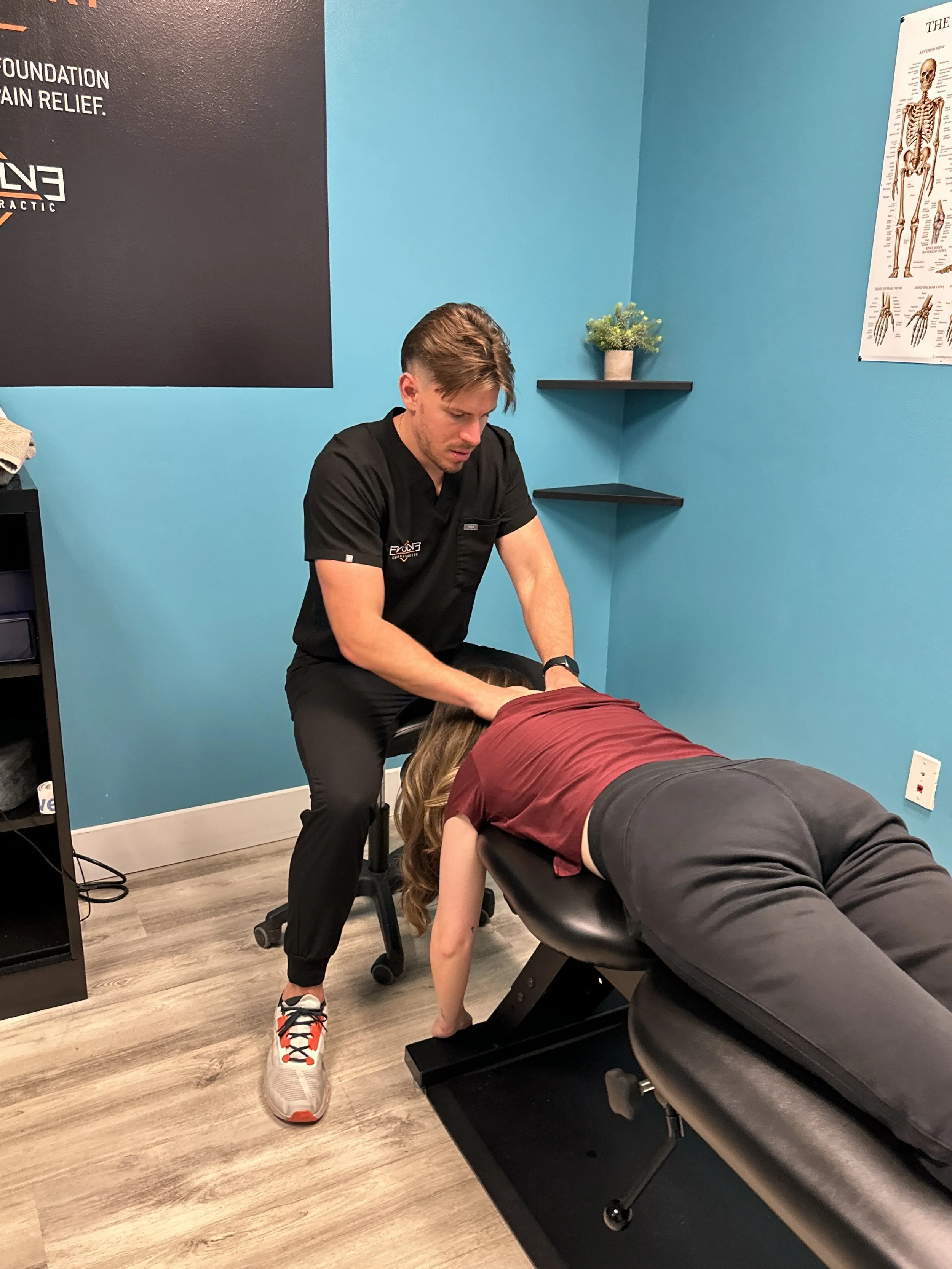 Dr. Jackson Humphrey providing chiropractic personal injury care in Dripping Springs