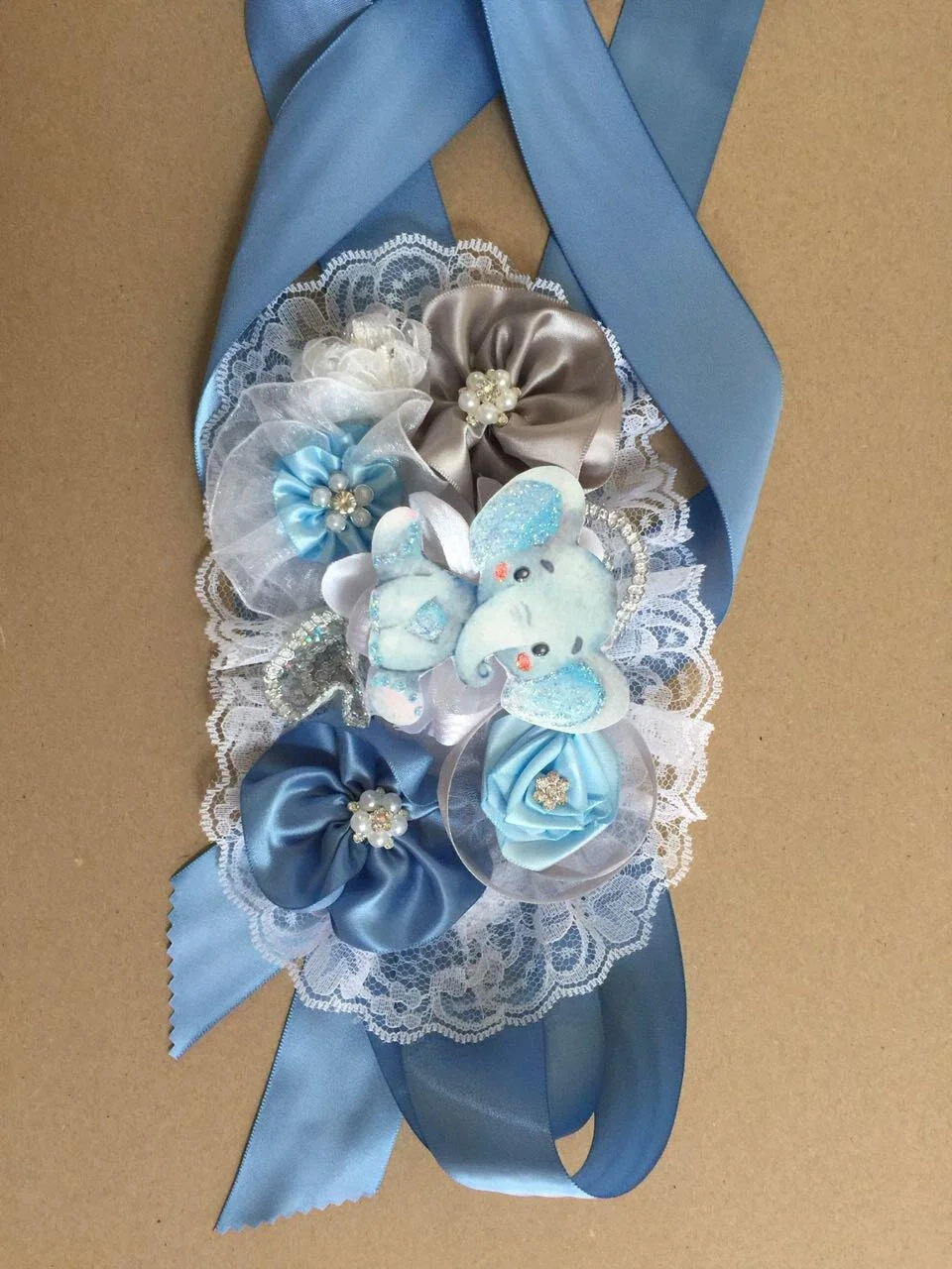 Corsage - cinto para baby shower
