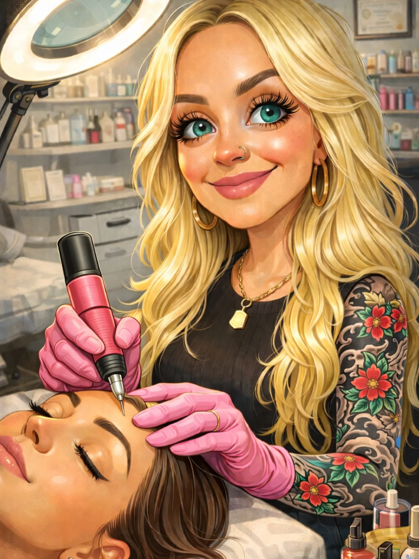 This work style caricature trend is so cute! 🥰 

#esthetician #permanentmakeupbrows #permanentmakeupartist #beautysalons #beauty