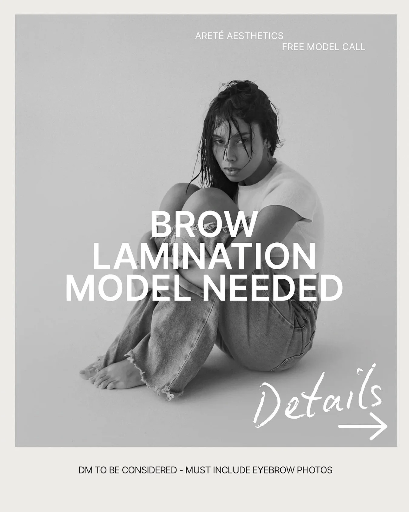 🚨 SEEKING FREE EYEBROW LAMINATION MODEL 🚨 
Details below ⬇️⬇️⬇️

💫  Must DM or TEXT photos of brows to be considered
💫  Must be available weekends 

#browmodel #browlamination #esthetician #beauty #browsofinstagram
