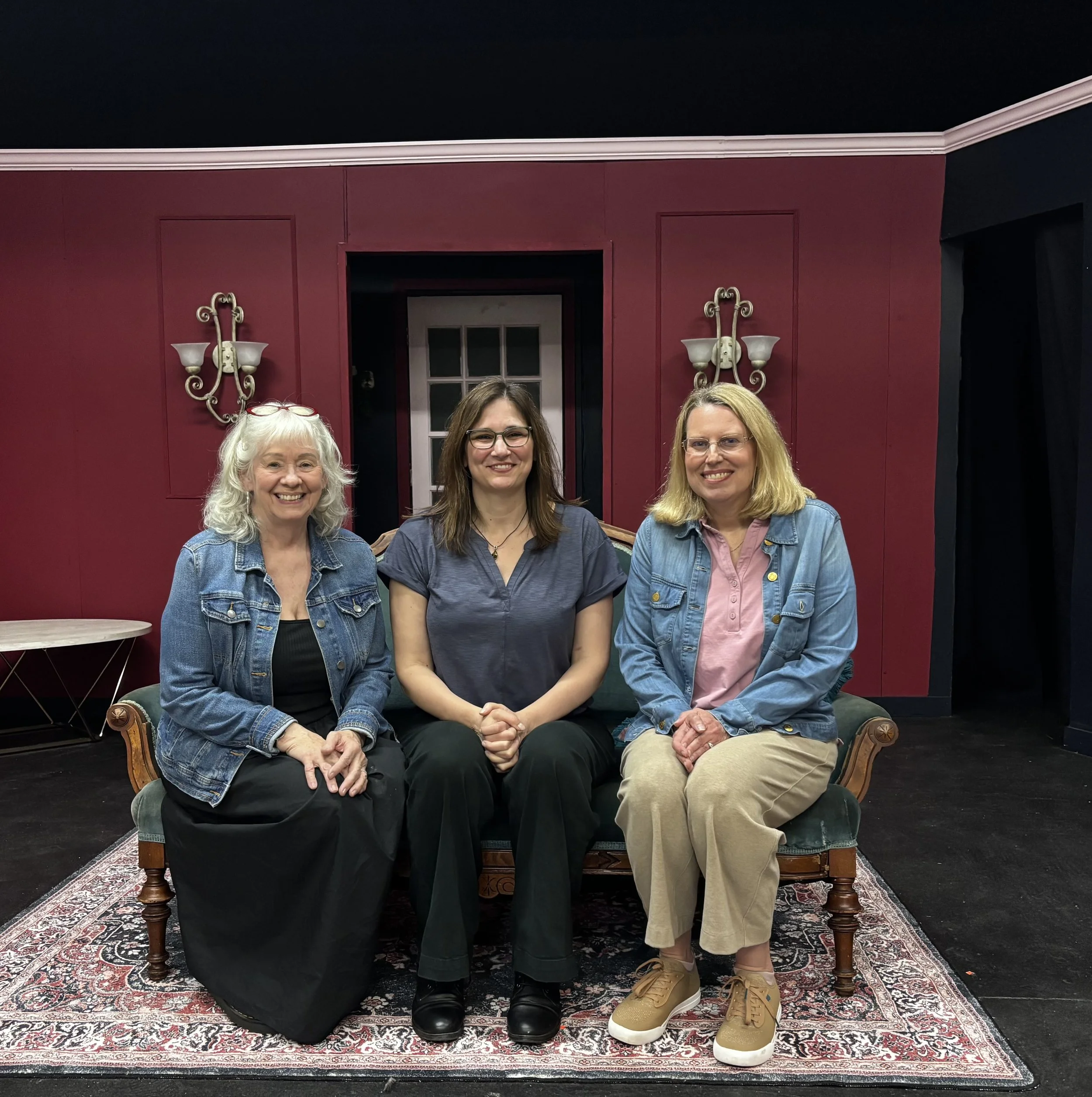 Michigan Premiere @ Rosedale Community Players, 2026 (Pictured: Karen McHugh, Me, &  AnnMarie Payne)