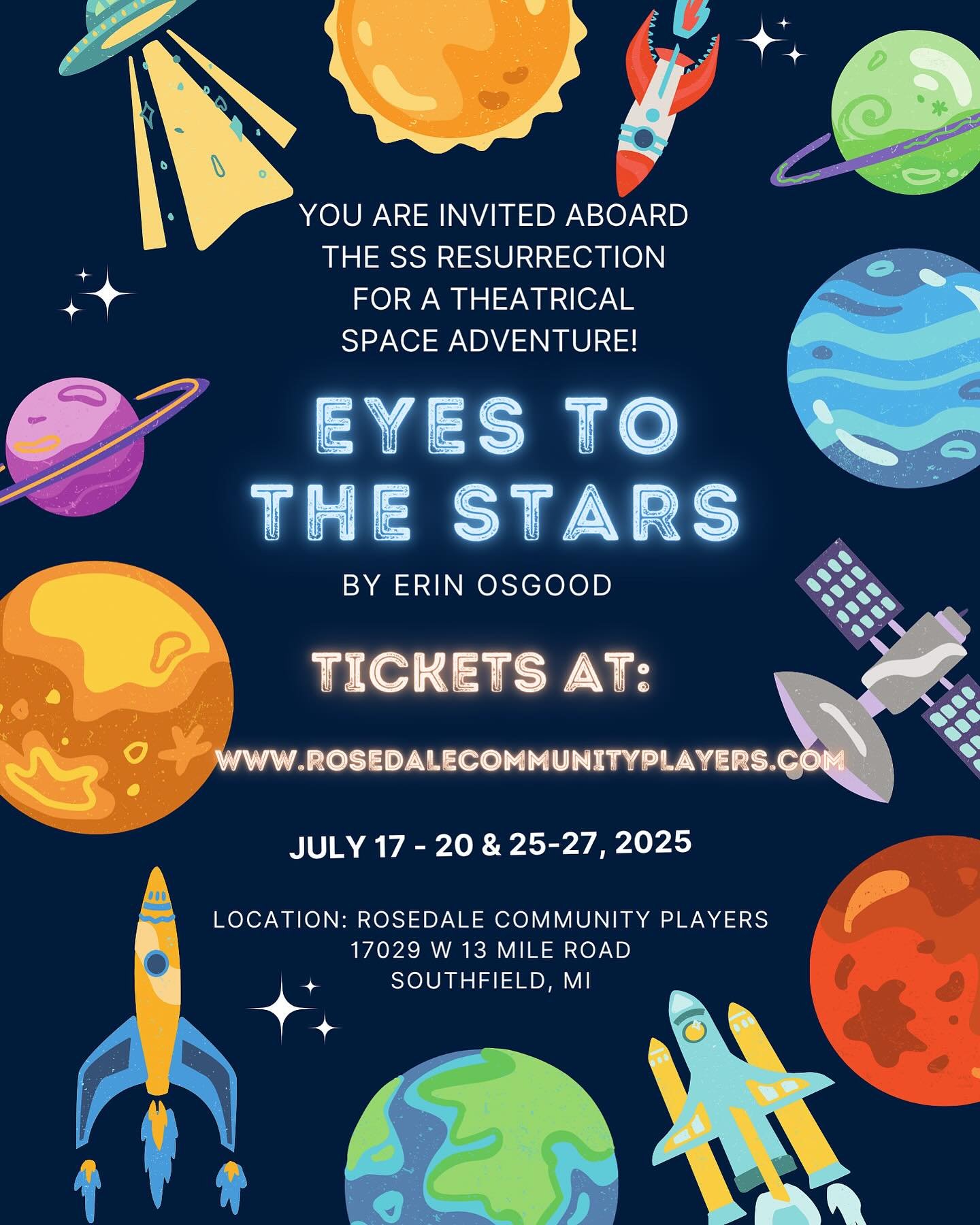 You are all invited to the space party!