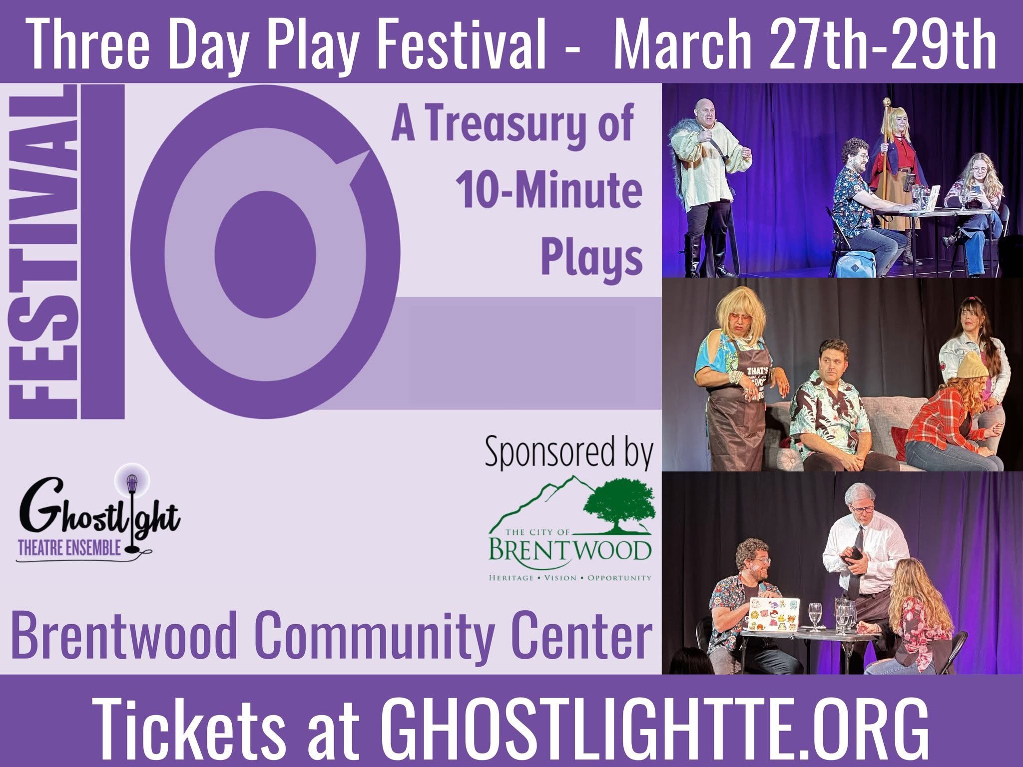 Ghostlight Theatre Ensemble's Festival, 2026