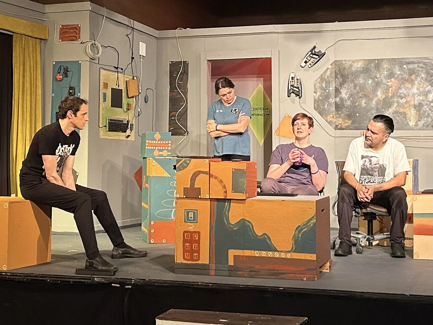 Secondhand Rose Players' Production (Pictured: Russ Schwartz, Ashley Croft, Jenna Kellie Pittman & Maurizio Dominguez) 2025
