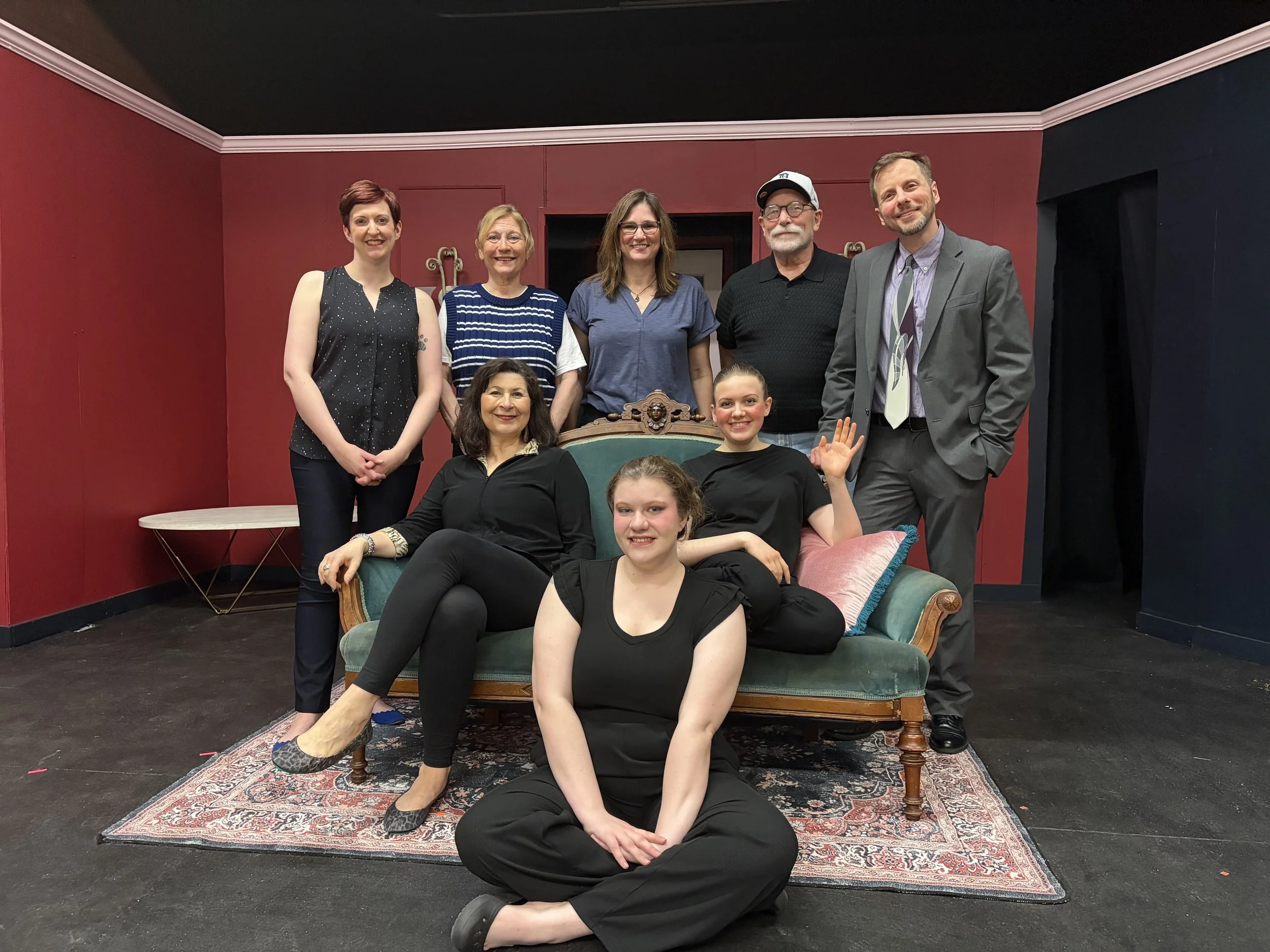 Michigan Premiere @ Rosedale Community Players, 2026 (Pictured: Jenna Kellie-Pittman, Pamela Mayer, Me, James Howland, Josh Roth, Alexandra LaCombe, Grace Roth, & Lily Godau)
