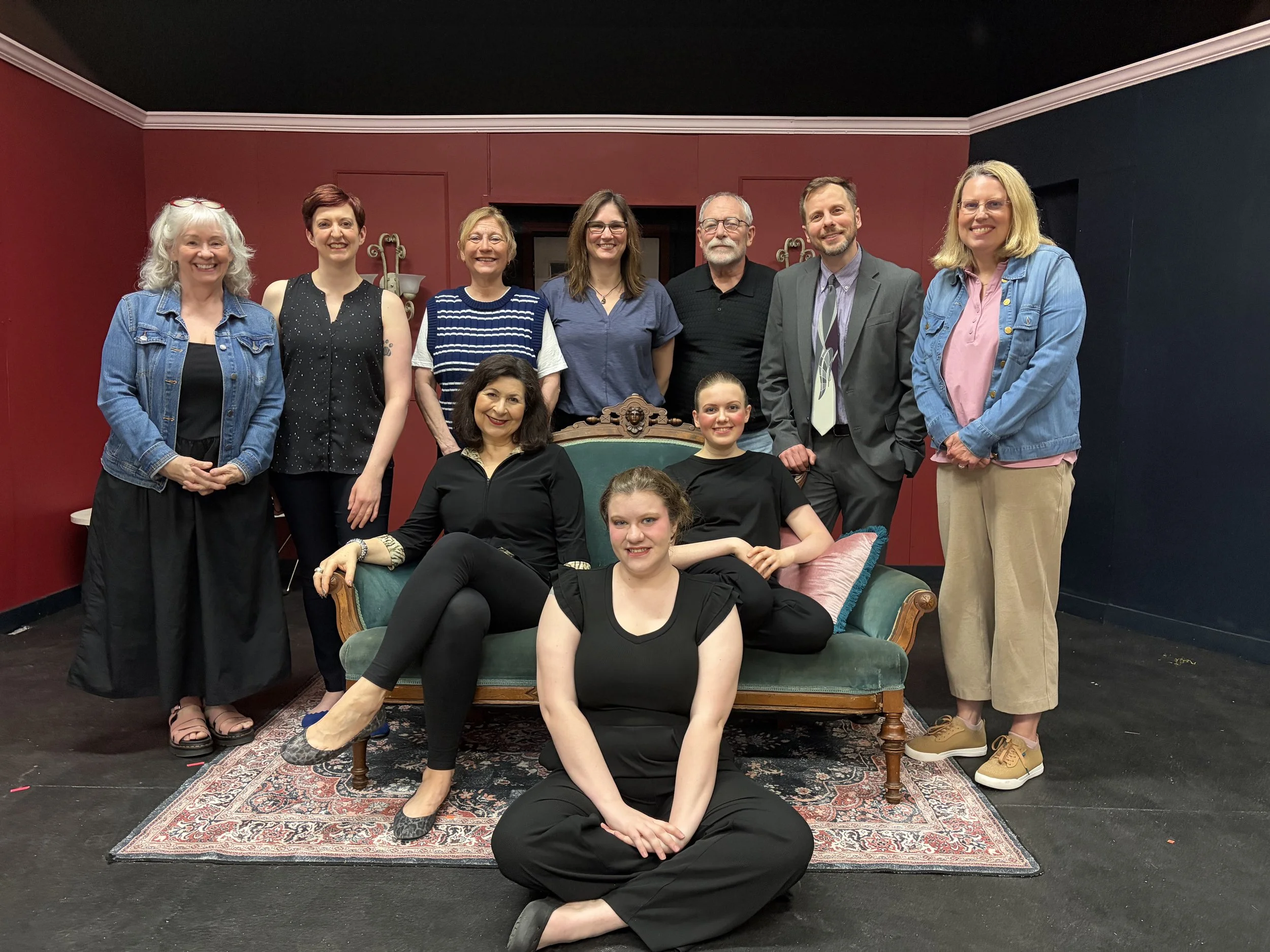 Michigan Premiere @ Rosedale Community Players, 2026 (Pictured: Karen McHugh, Jenna Kellie-Pittman, Pamela Mayer, Me, James Howland, Josh Roth, AnnMarie Payne, Alexandra LaCombe, Grace Roth, & Lily Godau)
