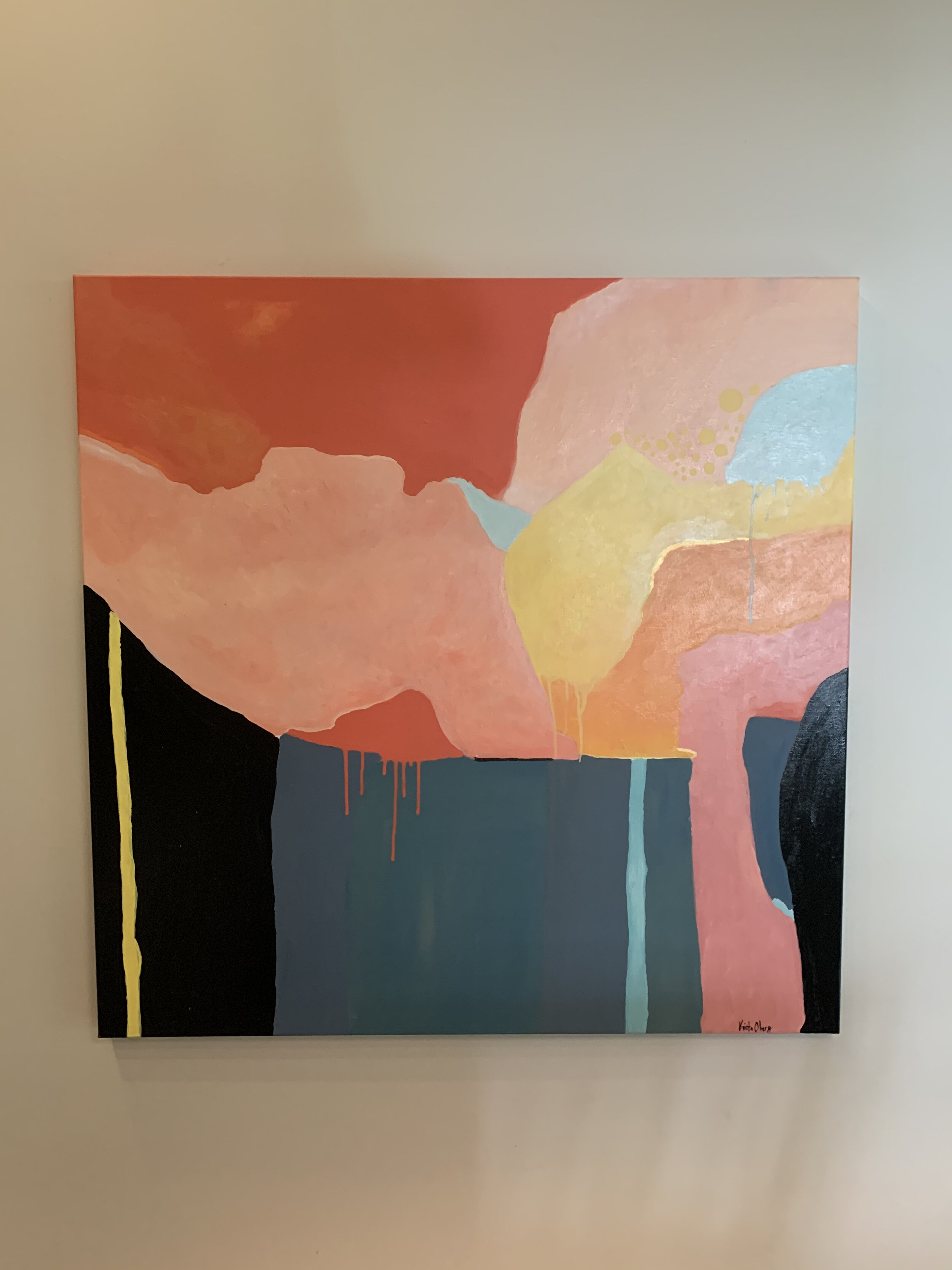 Yellow Stripe II - 36 x 36