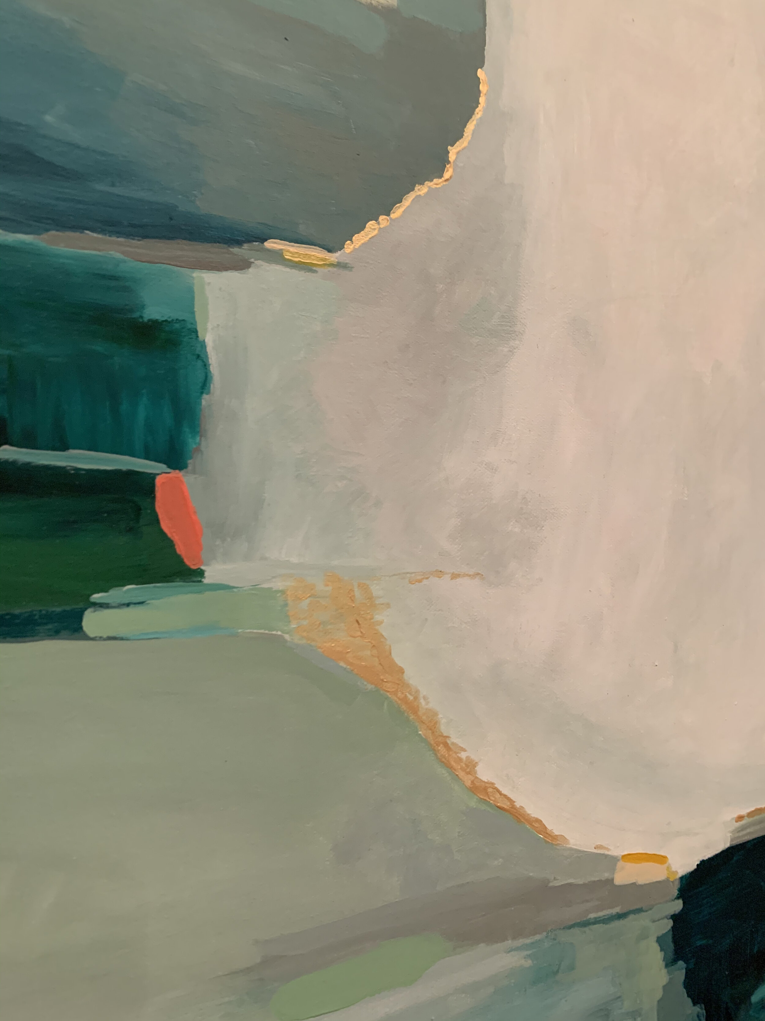 Teal Thoughts - 28 x 48