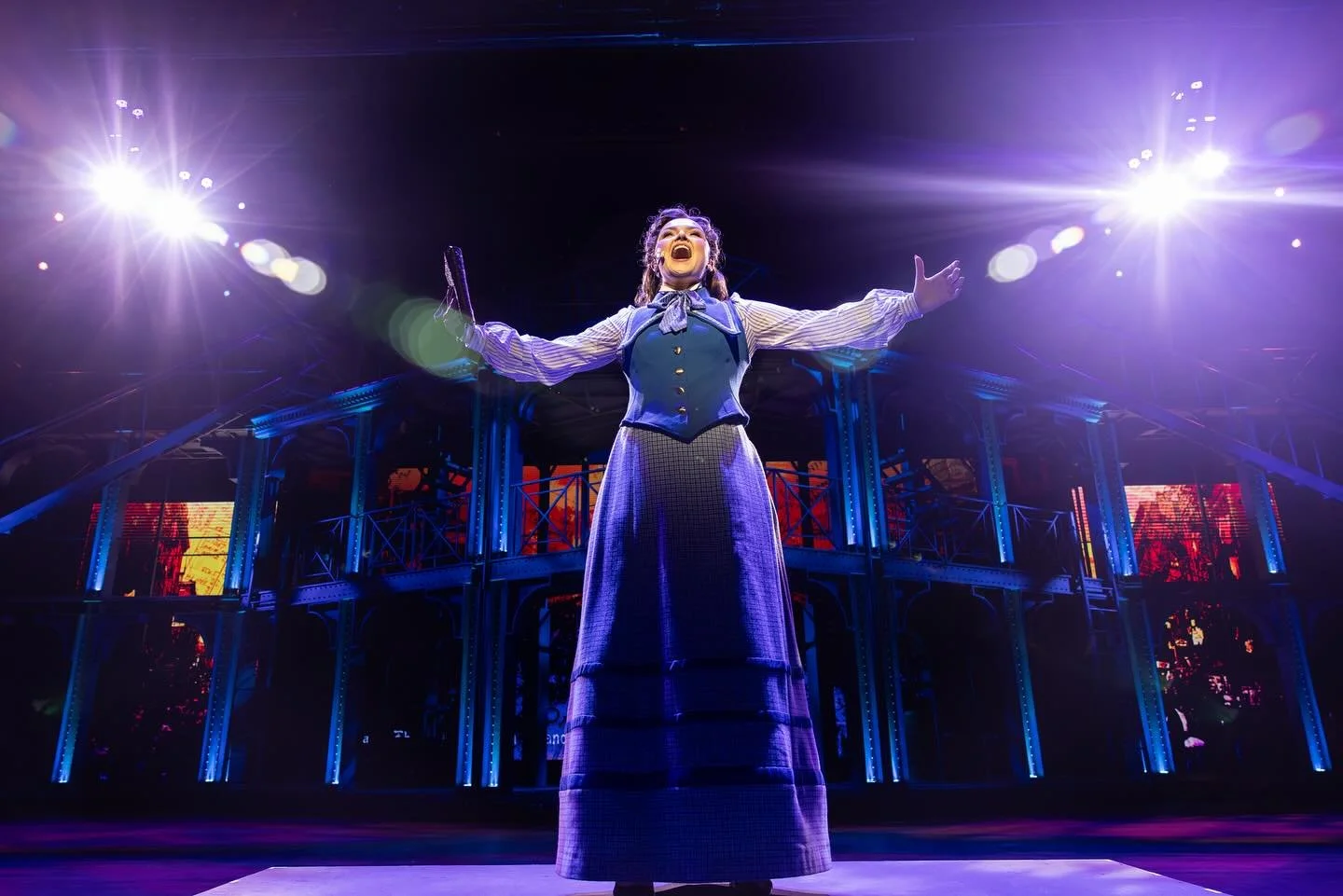 Newsies was the second Broadway show I ever saw, and Katherine has been THE dream ever since. She is everything I dreamed of and more, especially at this once in a lifetime venue with this all-in, triple-threat, hearts-cracked-wide-open company. I am