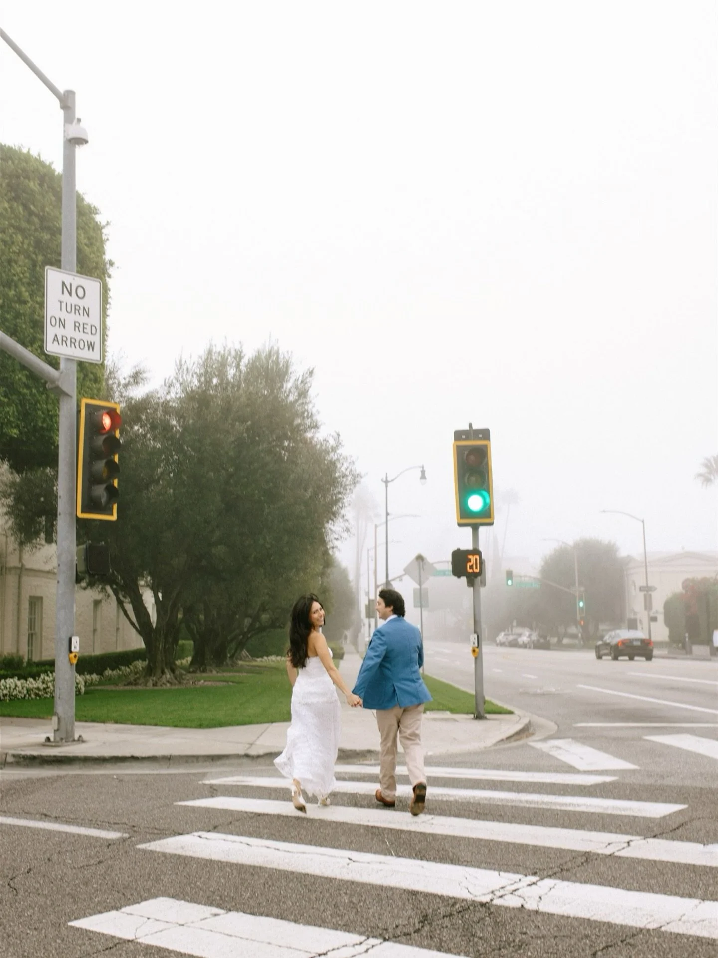 spent the prettiest foggy morning in beverly hills with gg + aidan ✨