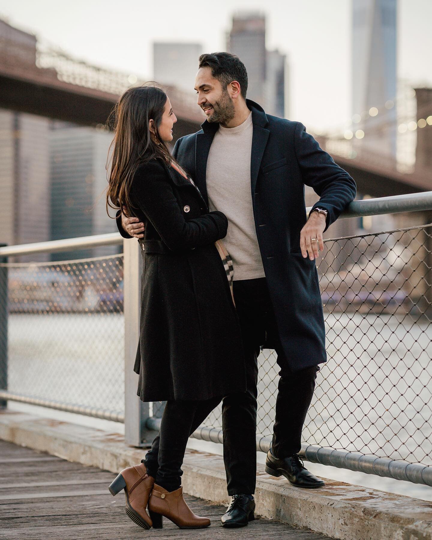 The last shoot we had in the freezing NY winter months! What a beautiful couple! Can&rsquo;t even tell they are freezing when you&rsquo;re so in love! 😍