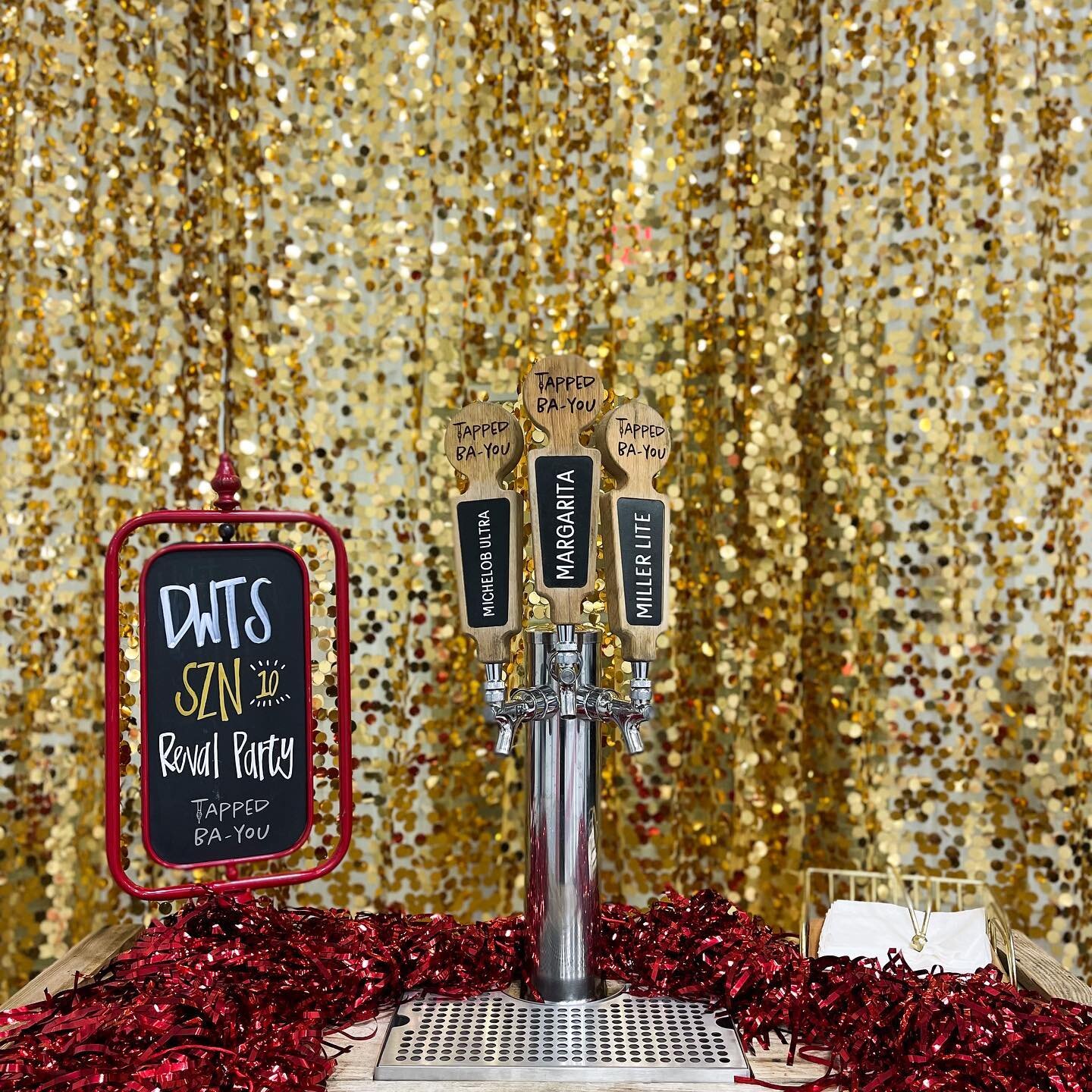 Tapped Ba-you Beverage Catering was excited to be a part of the Season 10 Dancing with the Stars Cast Reveal Party

📆 Mark your calendars for March 10, 2023 to see them in action! #chsdwts10

Backdrop provided by @getlitwithmarquee 

#tappedbayou #l