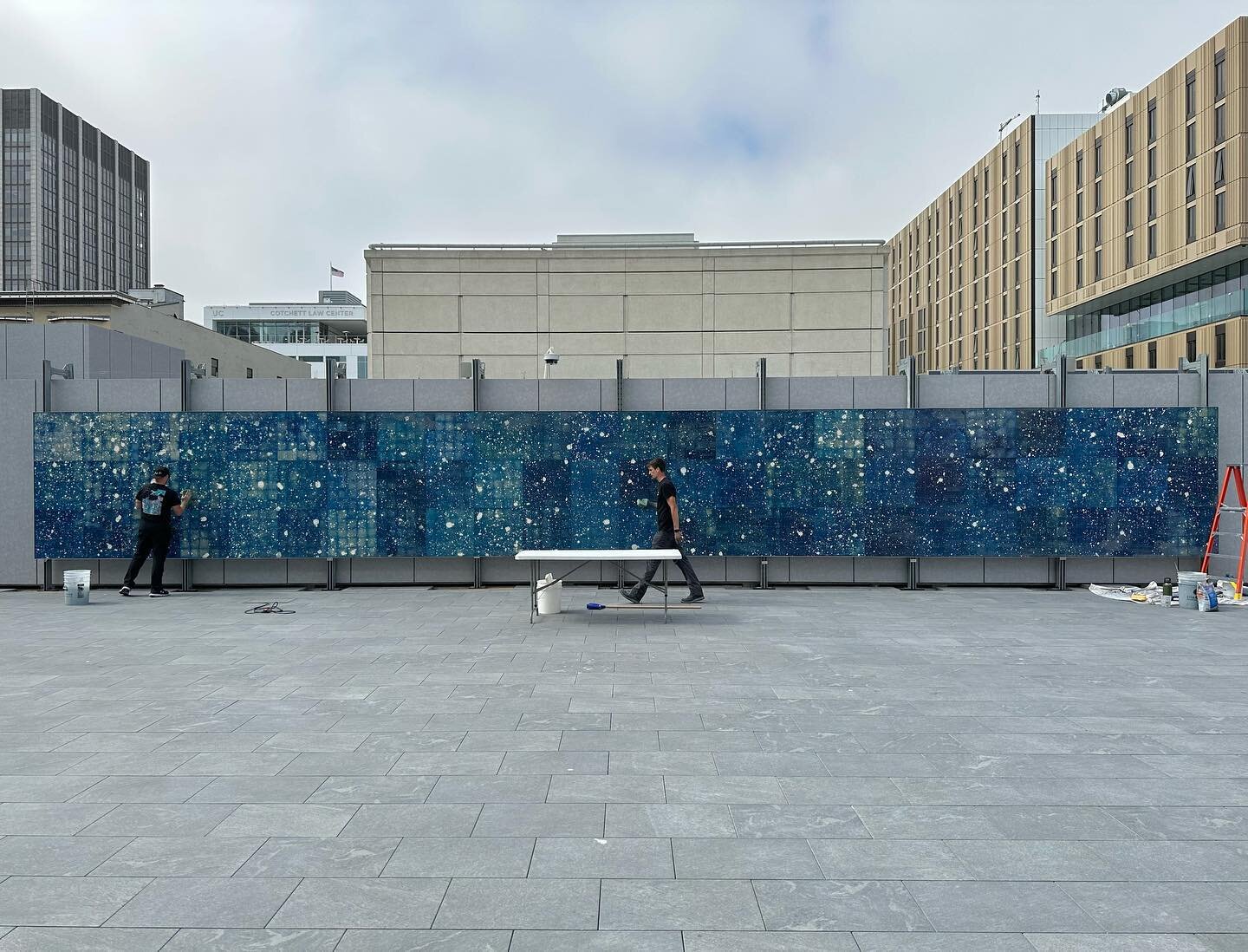 Opening today. Luminous Ground at the new East West Bank Art Terrace @asianartmuseum 
.
Deep gratitude to the many hands and individuals that helped birth this work. My head ceramicist Ritsuko Miyazaki and team Hannah Desch and Racquelle Justo, my gl