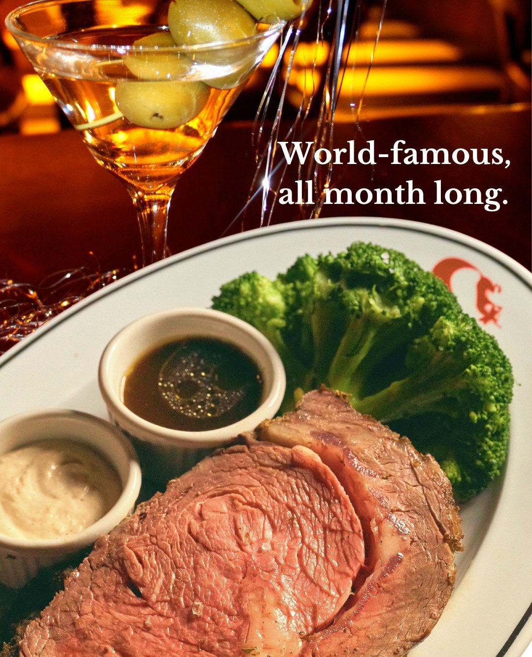 We're serving PRIME RIB EVERY DAY for the rest of the year. Cue the Martinis 🍸️⁠
⁠
#worldfamous #foxsprimerib #theFoxisback #since1946 #prime