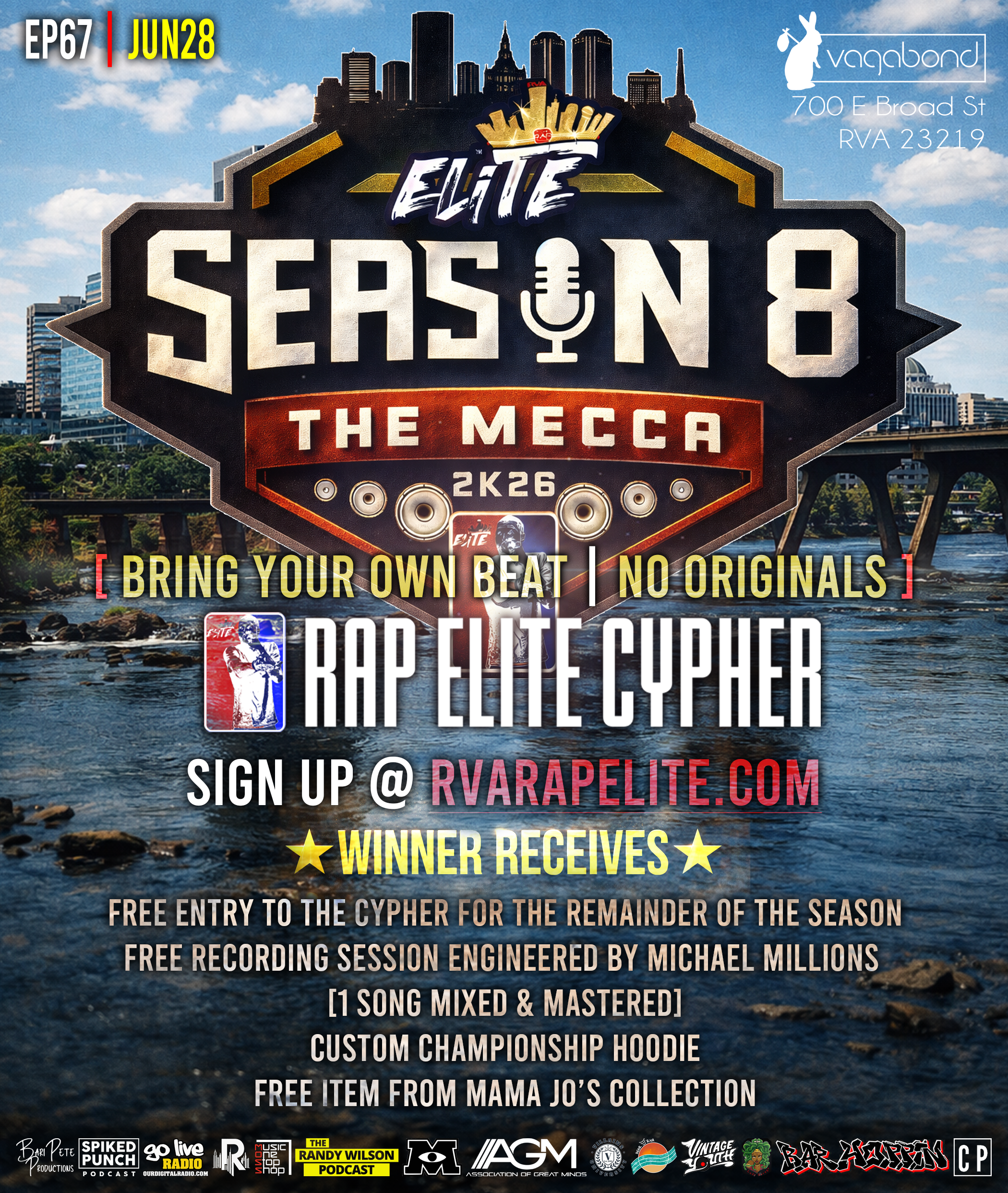 RVA Rap Elite Cypher: Episode 67 Cypher: Bring Your Own Beat (NO ORIGINALS)