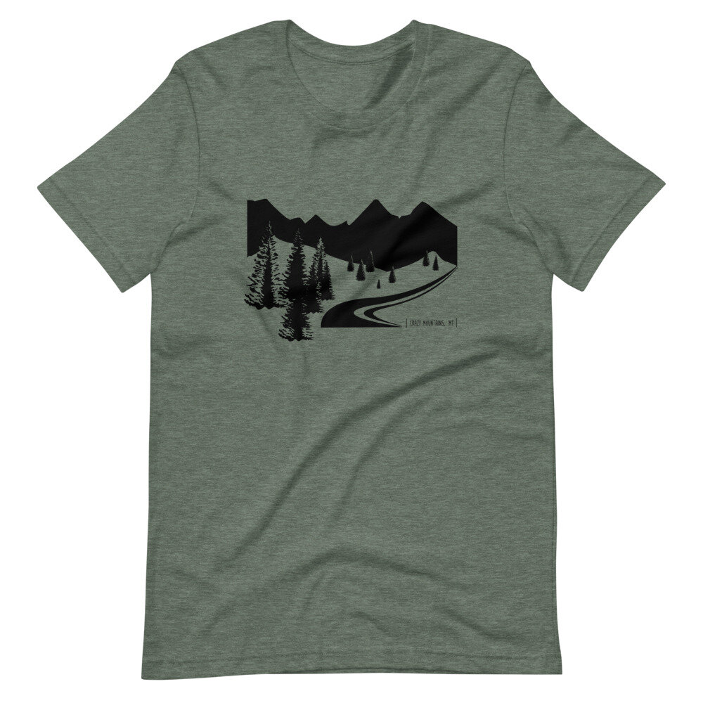 Crazy Mountains | Unisex Short Sleeve T-Shirt | Heather Forest