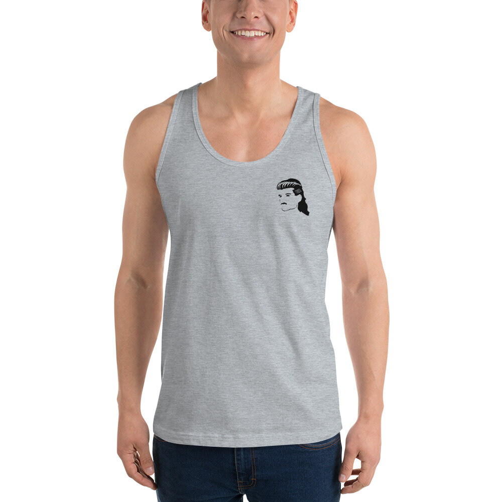 Bryan? Eighties Inspired Mullet Head | Unisex Tank Top | Grey