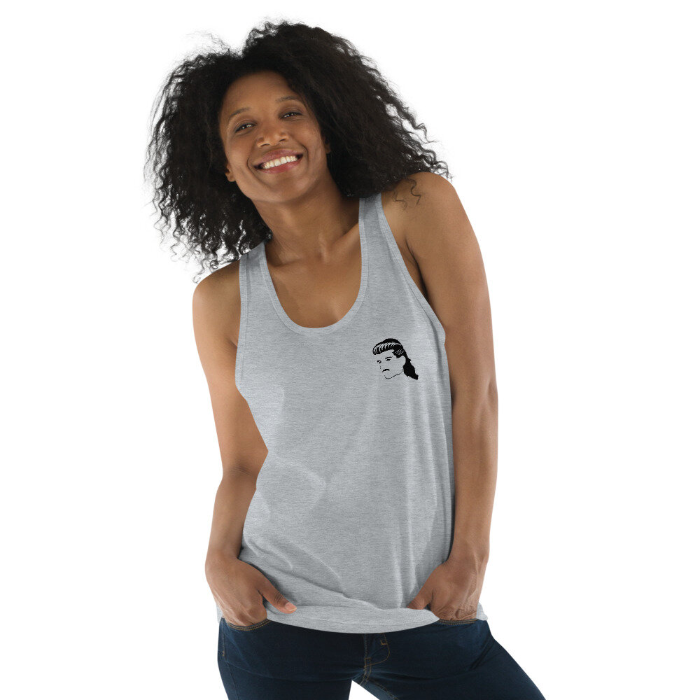 Bryan? Eighties Inspired Mullet Head | Unisex Tank Top | Grey
