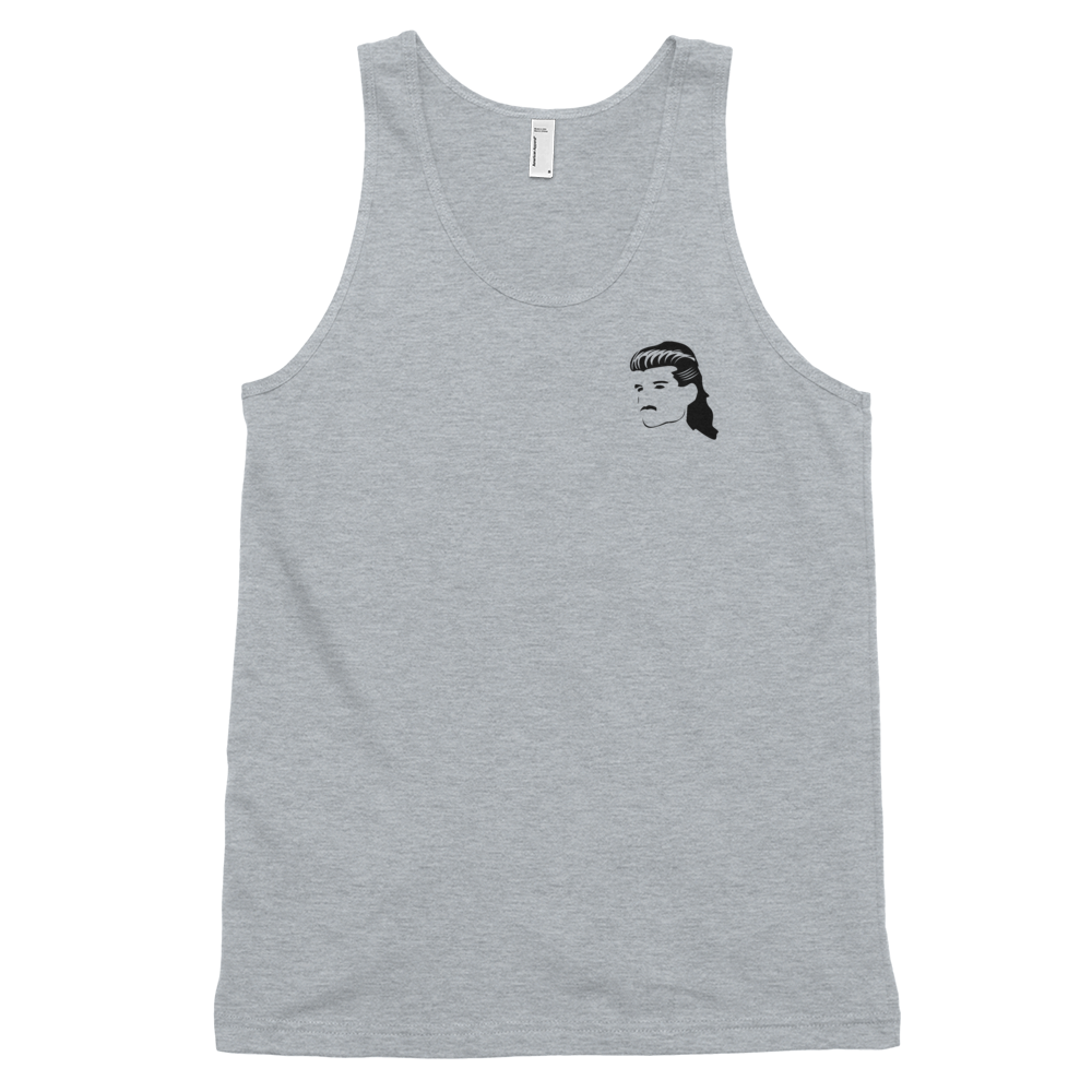 Bryan? Eighties Inspired Mullet Head | Unisex Tank Top | Grey