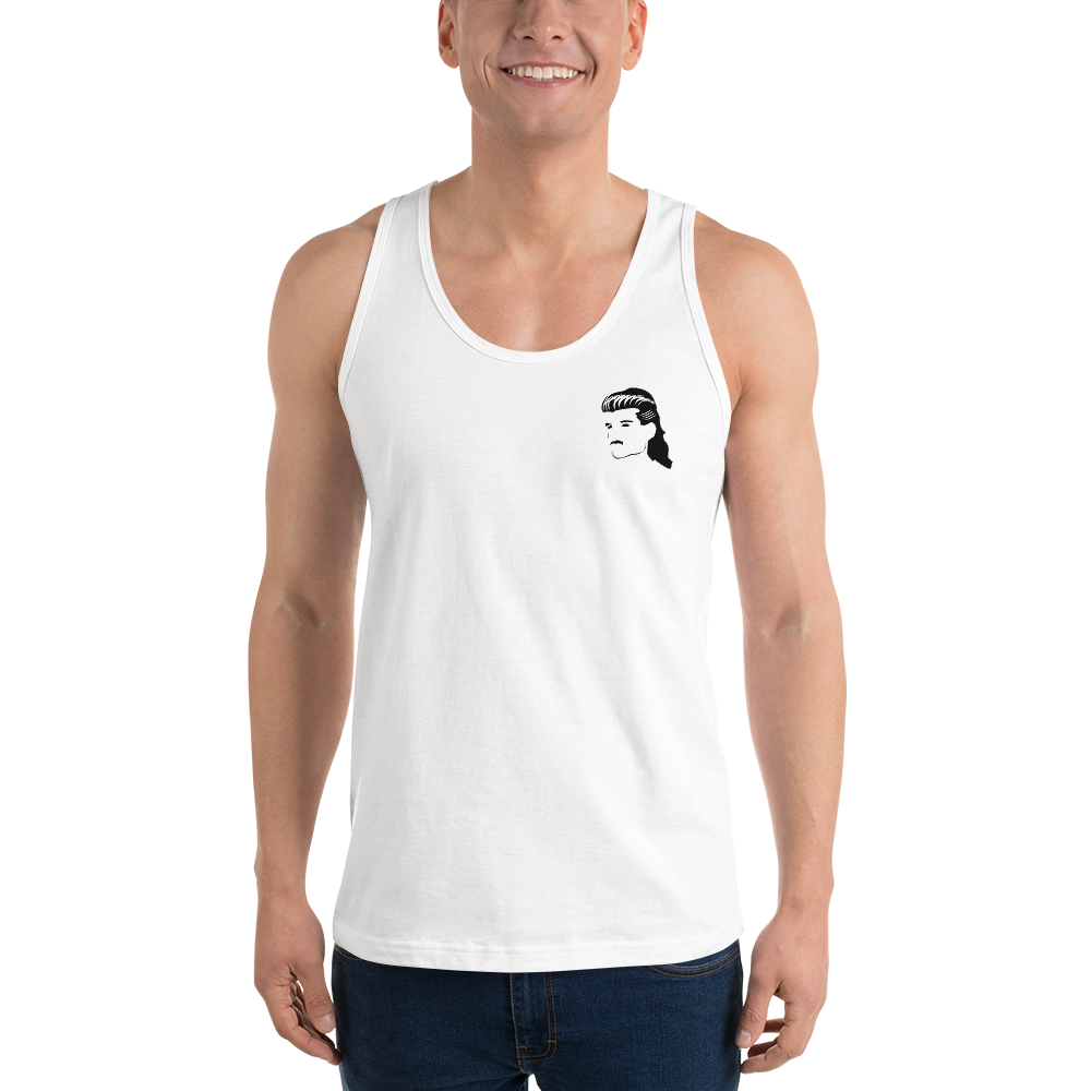 Bryan? Eighties Inspired Mullet Head | Unisex Tank Top | White