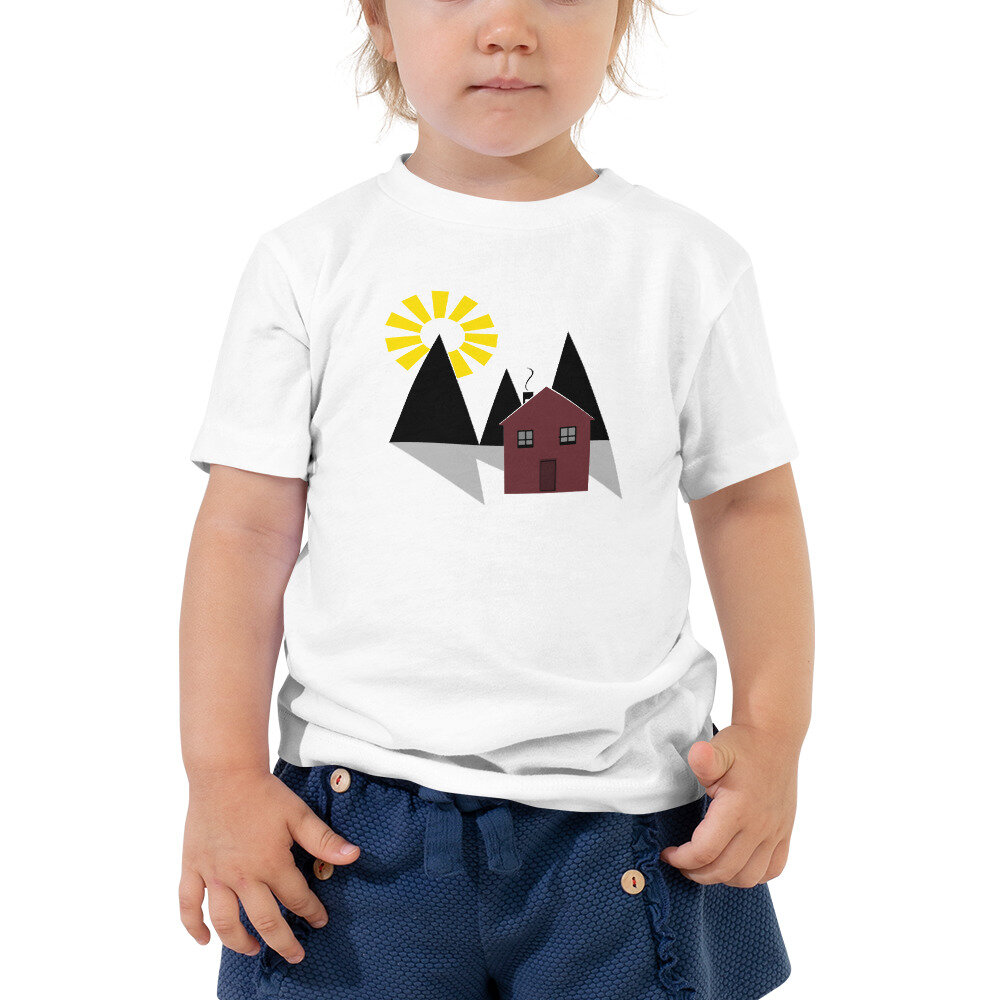 Mountain Home | White | Toddler Short Sleeve T-Shirt
