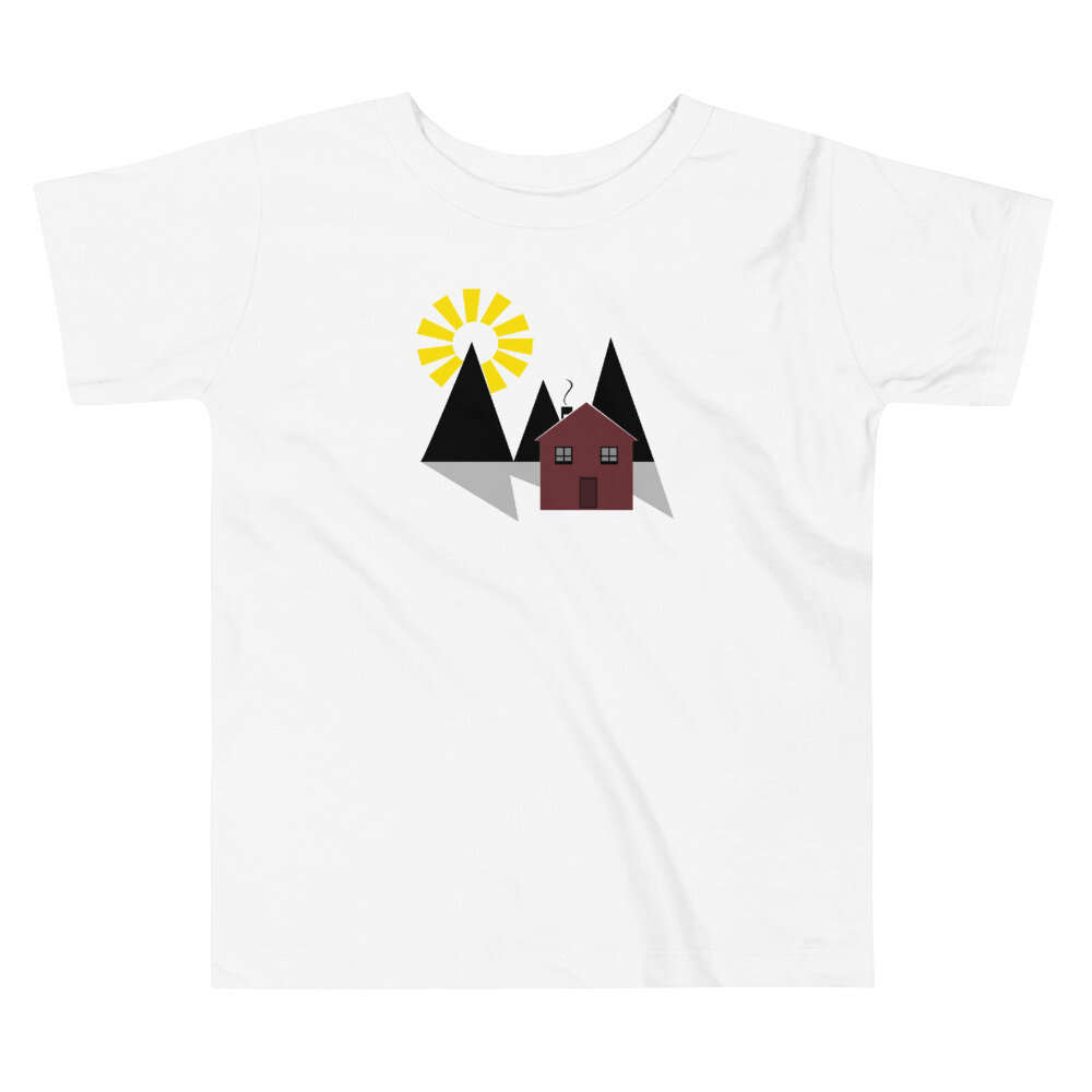 Mountain Home | White | Toddler Short Sleeve T-Shirt