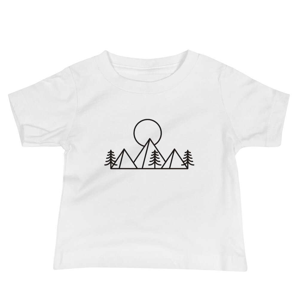 Minimalist Mountain | Infant Short Sleeve T-Shirt (White)