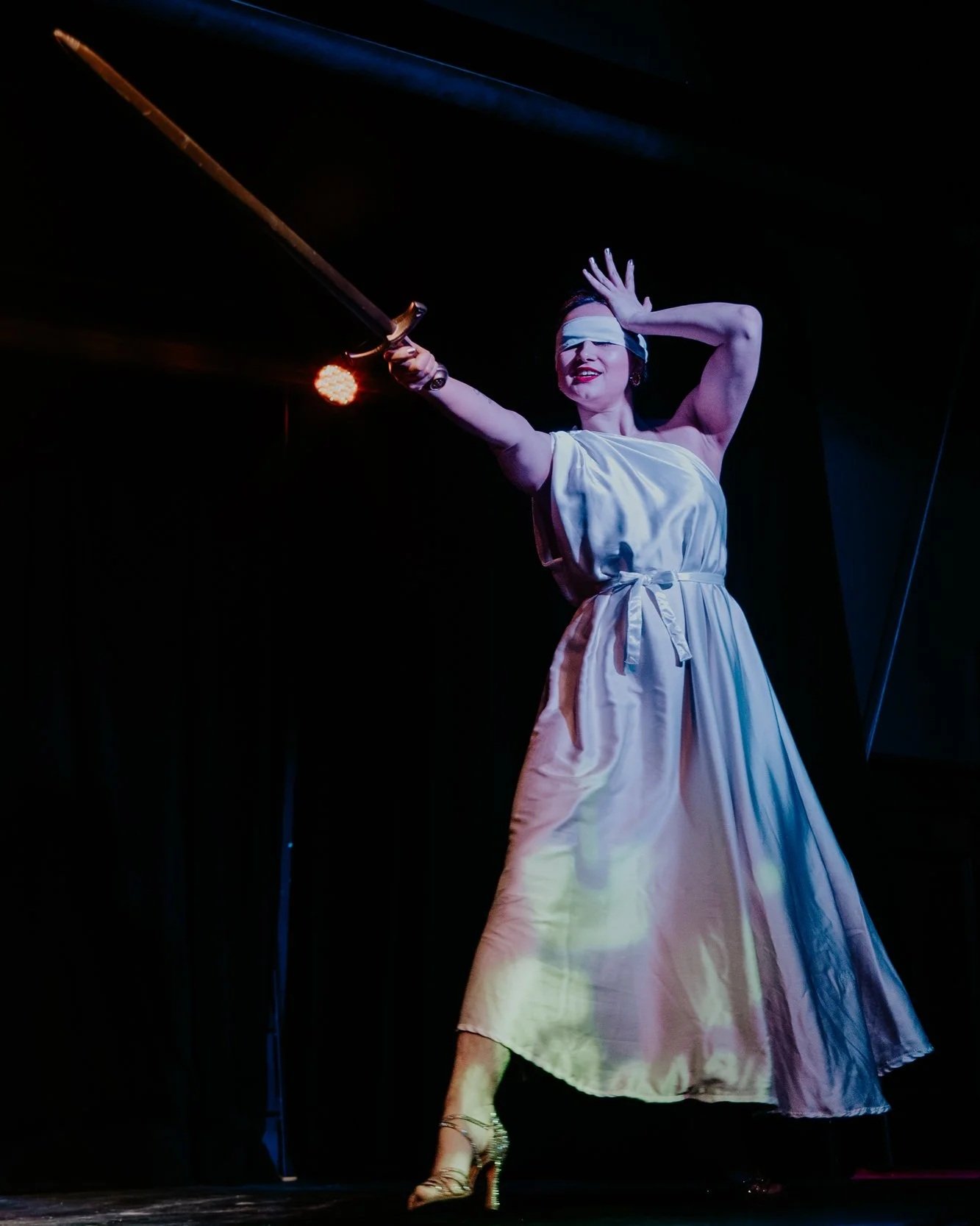 Lady Justice Burlesque Act by Halena Lou