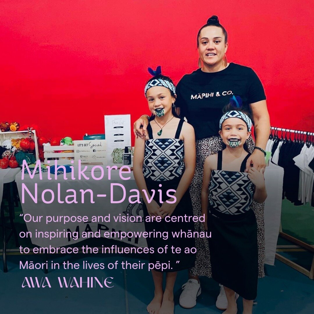 Meet Mihikore Nolan-Davis, a wahine Māori thriving in Ahitereiria and featured in the latest issue of Awa Wahine Magazine 🌺💼 

An entrepreneur, partner, and Māmā to three Australian-born tamariki, Mihikore founded Māpihi &amp; Co. three years ago, 